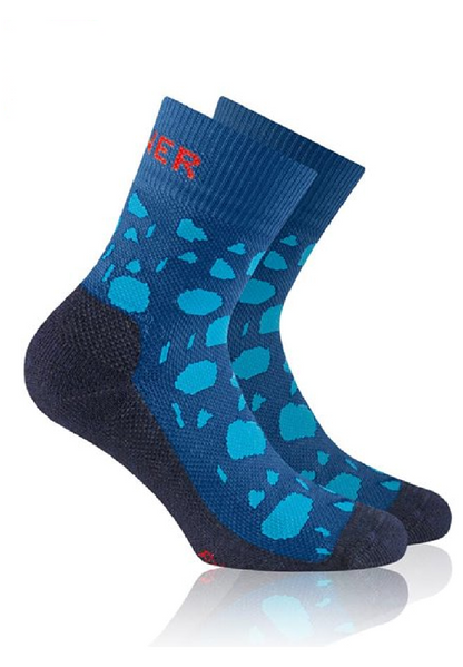 ROHNER Kinder Socken / Wandersocken / Trekkingsocken Explorer blau