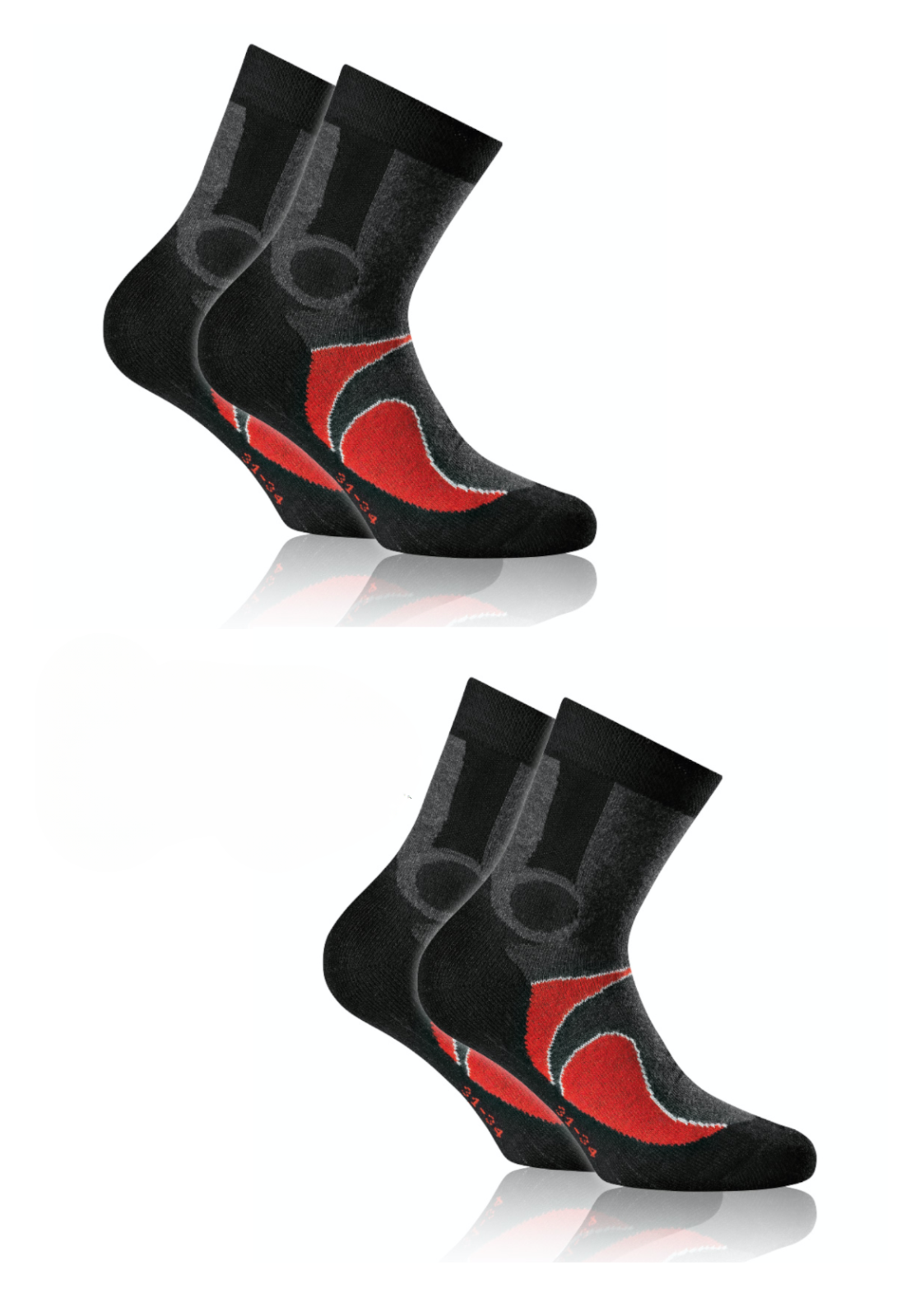 ROHNER Sport-Socken/Wander-Socken Basic Trekking im Doppelpack