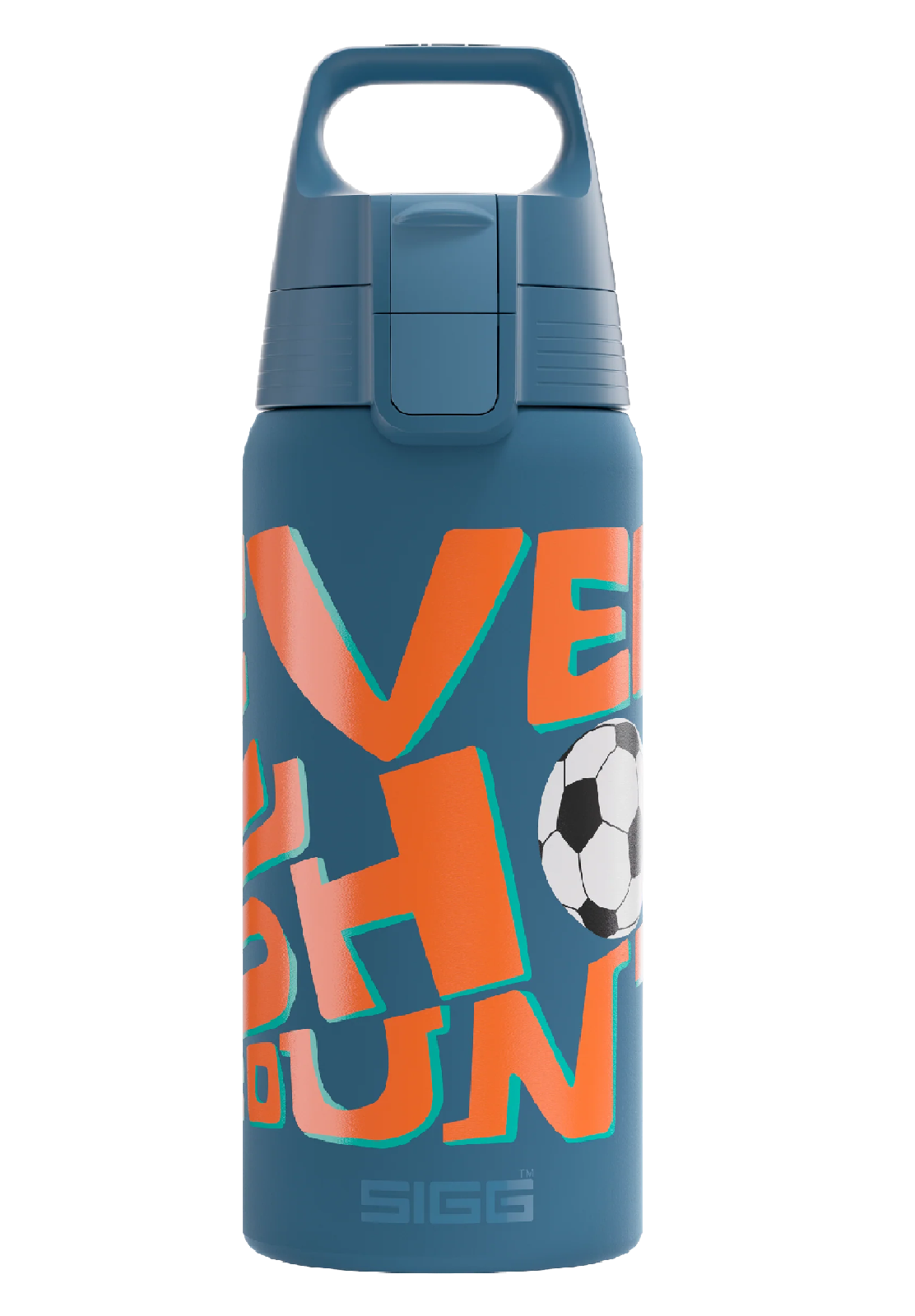 Sigg Kinder Thermo Trinkflasche Shield Therm One 0.5L blau Fussball 6022.70