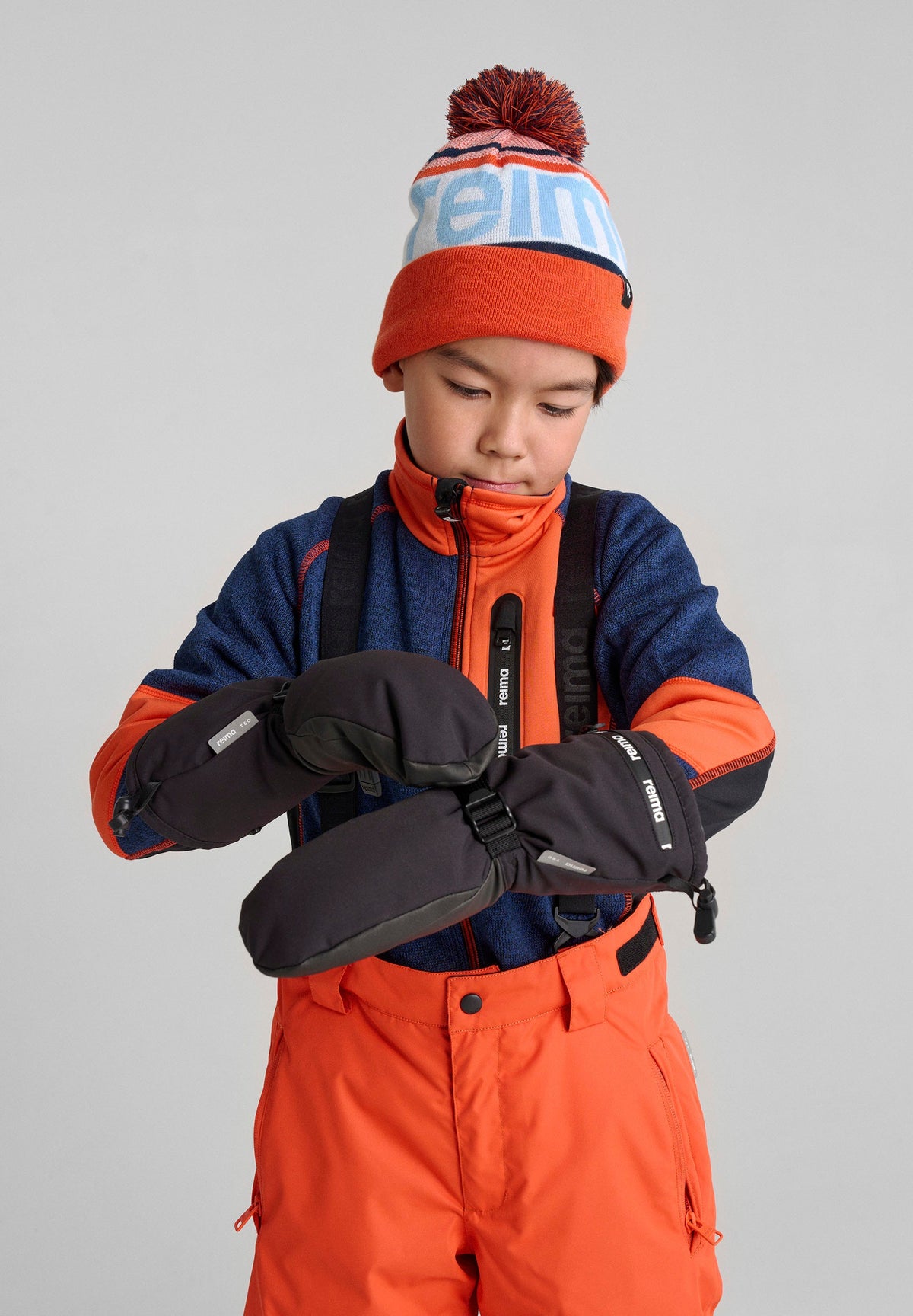 REIMA TEC Kinder Winterfäustlinge / Winterhandschuhe Snoukka schwarz 5300055A/B 9990