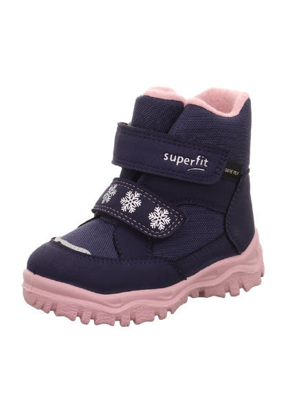 Superfit wasserdichter Kinder Winterschuh / Herbstschuh Stiefel Husky  1-006045 rosa/blau