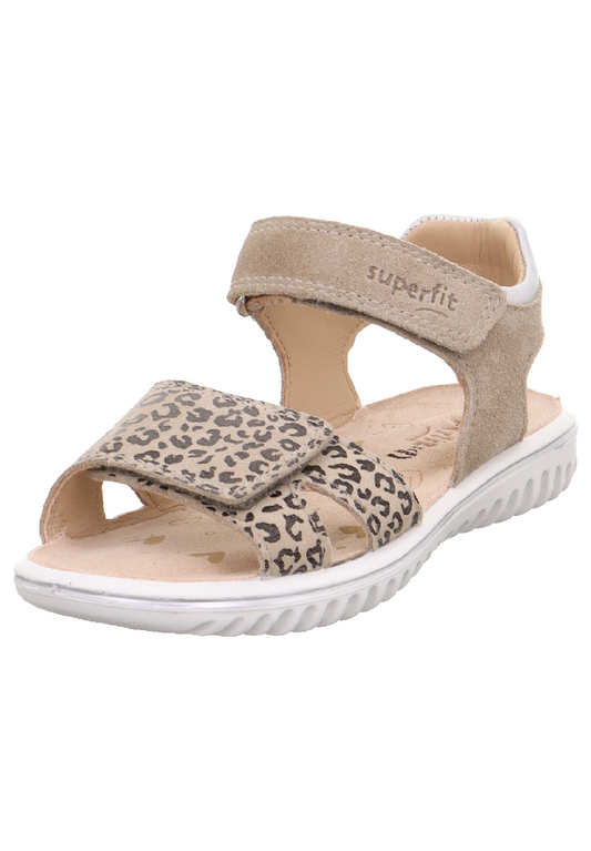 Superfit Kinder Leder Sandale Sparkle 1-609004-4010 leoprint