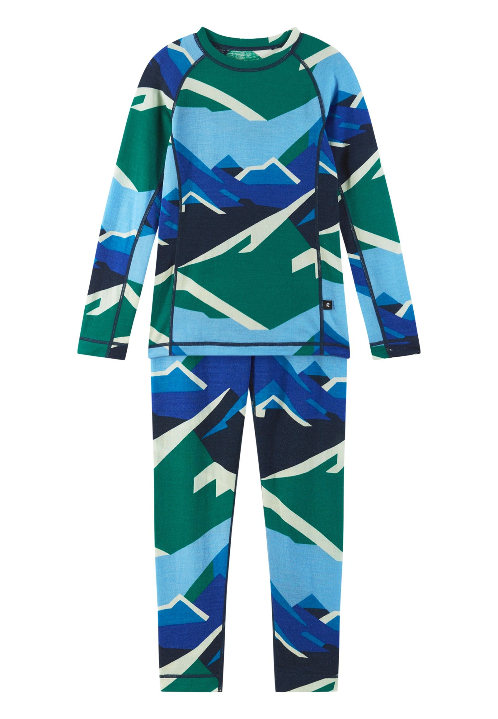 REIMA Kinder Thermowäsche Merino Taitoa violett 5200030D 6987 blau