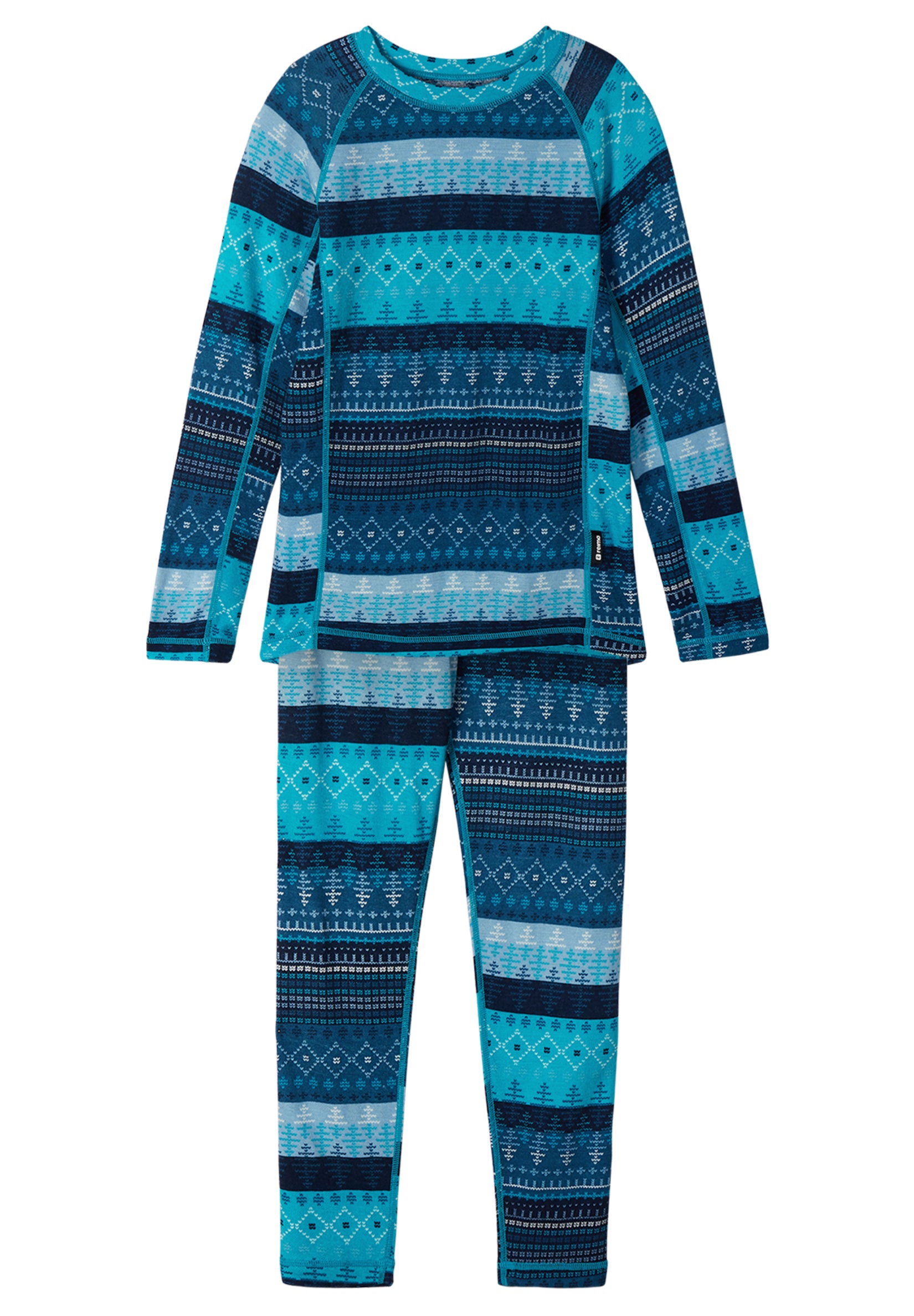 REIMA Kinder Thermowäsche Merino Taitoa blau 5200030A 6988