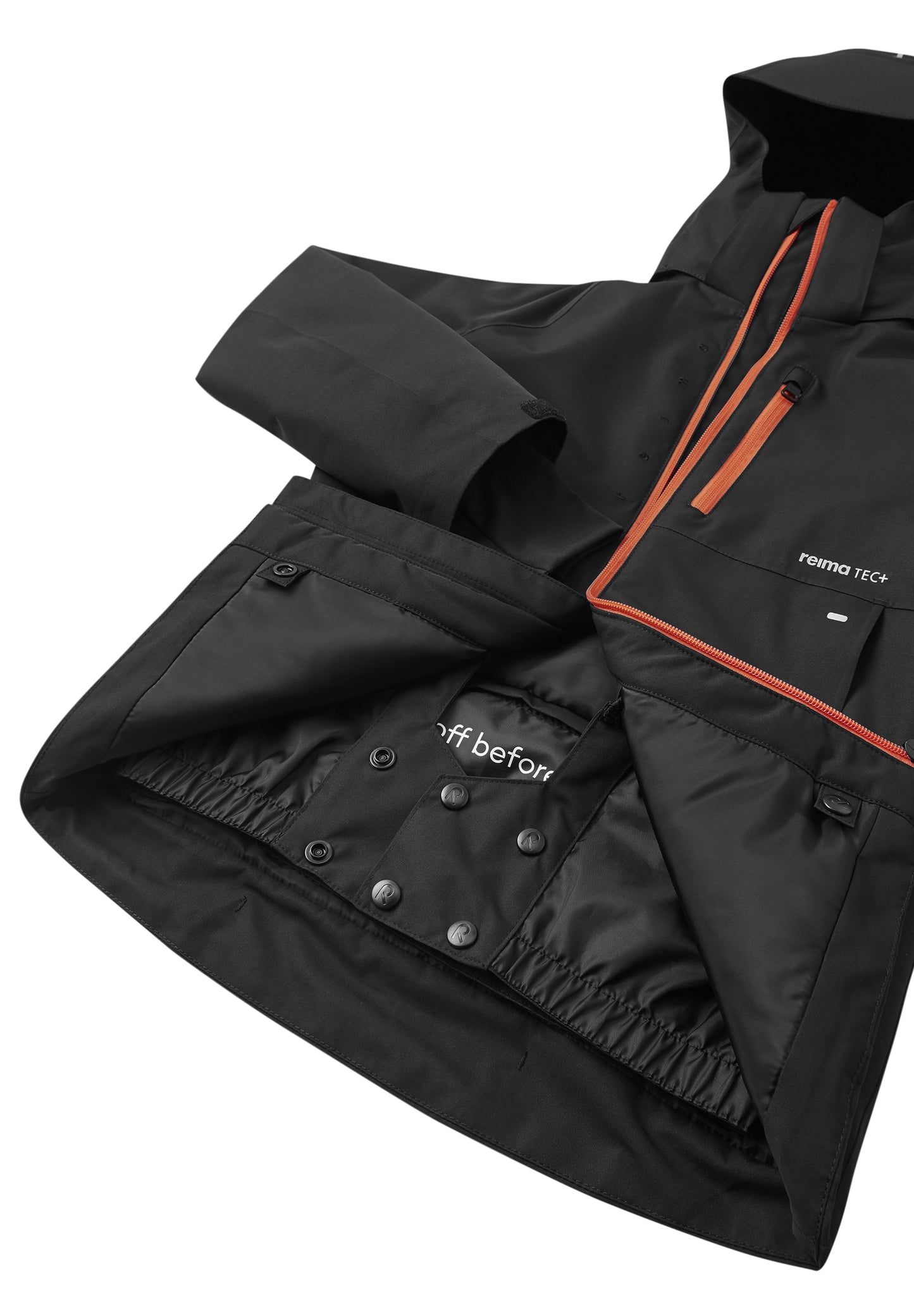 REIMA TEC Skijacke/Winterjacke Tieten <br>Gr. 128, 134, 140, 146, 152, 158<br> Schneefang & verstellbare Ärmelbündchen mit Lycraeinsätzen<br> funktionelle Details<br> WS 10'000 mm