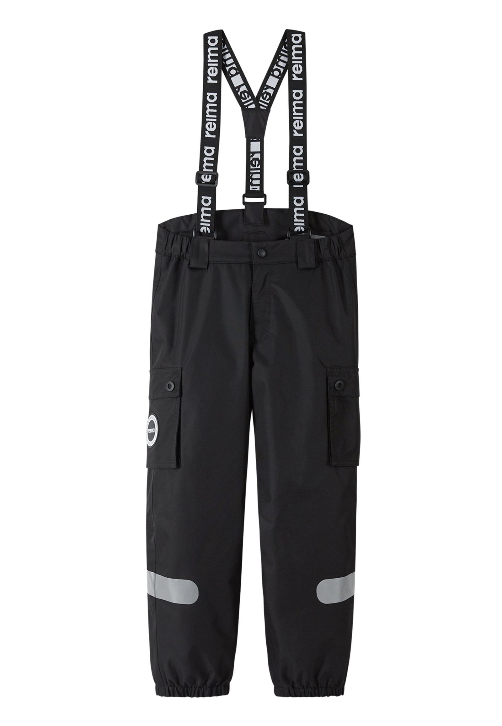 REIMA TEC+ gefütterte Kinder Übergangshose / Regenhose / dünne Skihose Tiksi 5100143A/B 9990 schwarz