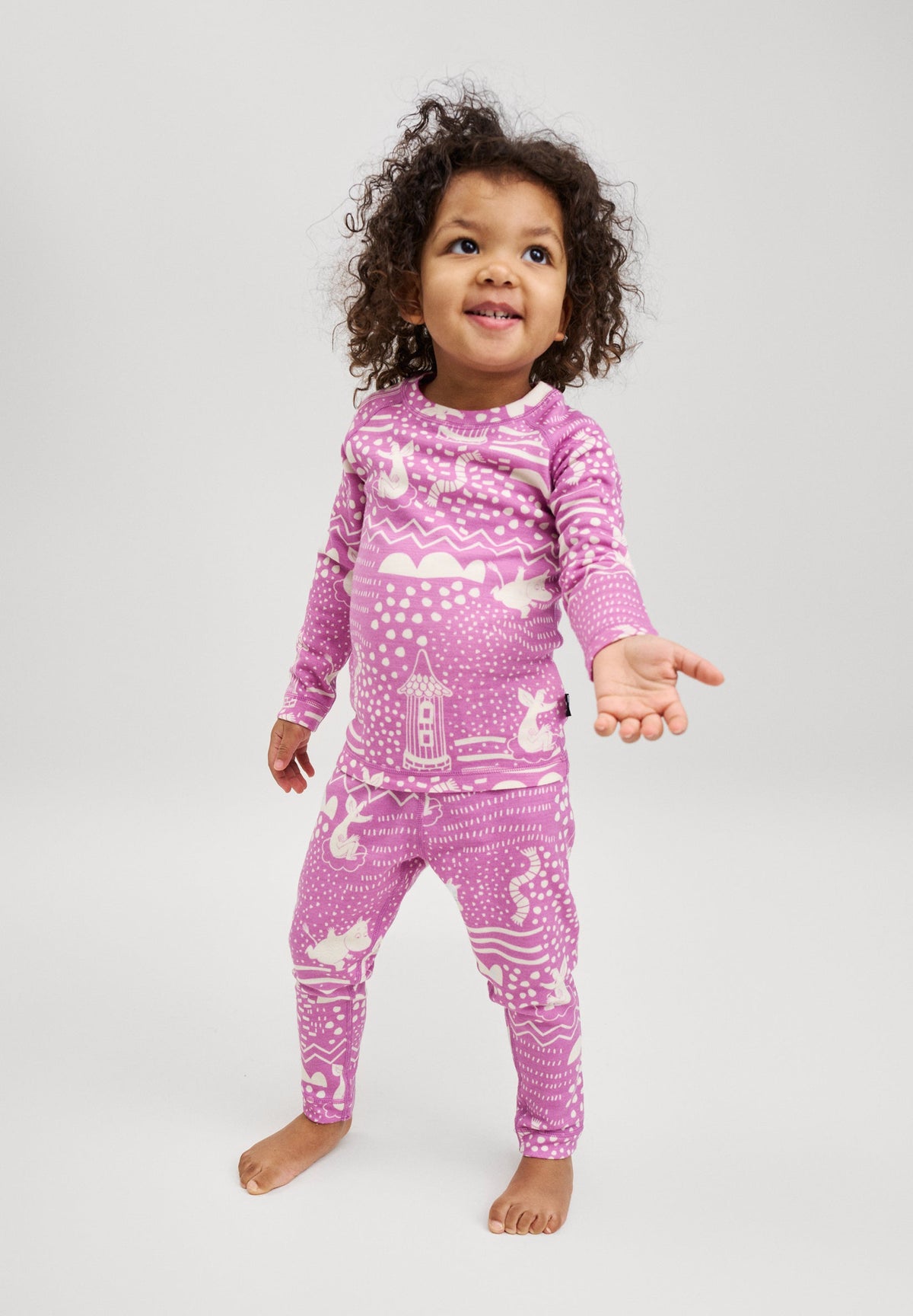 REIMA Kinder Thermowäsche Merinowolle/Tencel Trivsam pink 5200021A 4352
