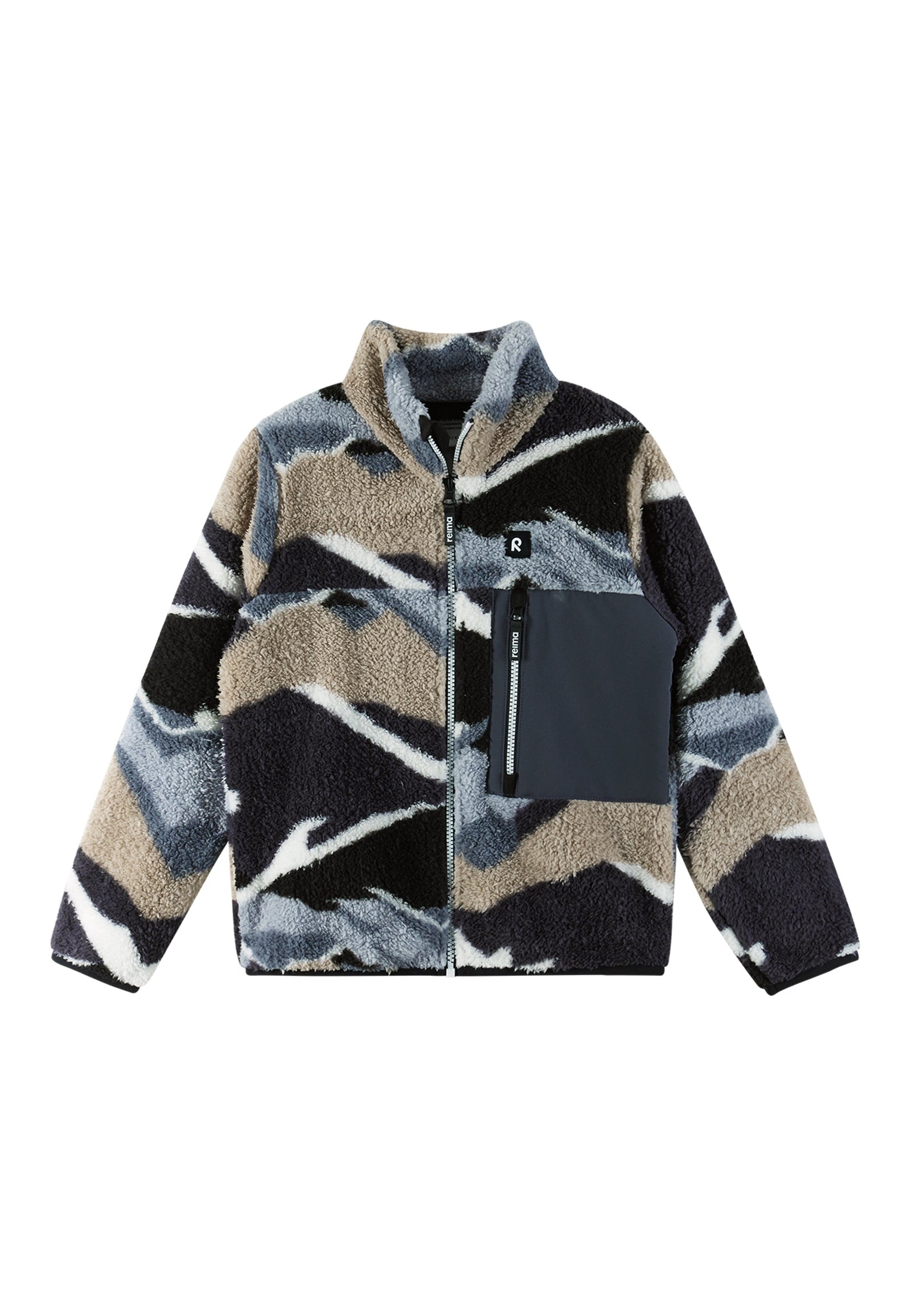 REIMA Kinder Fleecejacke / Plüschjacke Turilas grau-beige 5200364B 9781