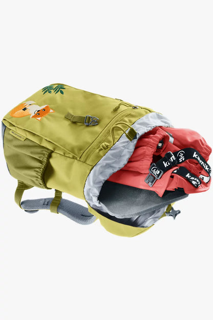 DEUTER Kinder-Rucksack <br> Waldfuchs 10L<br> bequem & leicht<br> mit Brustgurt, herausnehmbarem Sitzkissen und Regenhülle<br> ab ca. 3.5 Jahren 24-30cm Rückenlänge