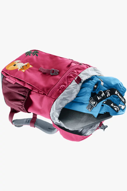 DEUTER Kinder-Rucksack <br> Waldfuchs 10L<br> bequem & leicht<br> mit Brustgurt, herausnehmbarem Sitzkissen und Regenhülle<br> ab ca. 3.5 Jahren 24-30cm Rückenlänge