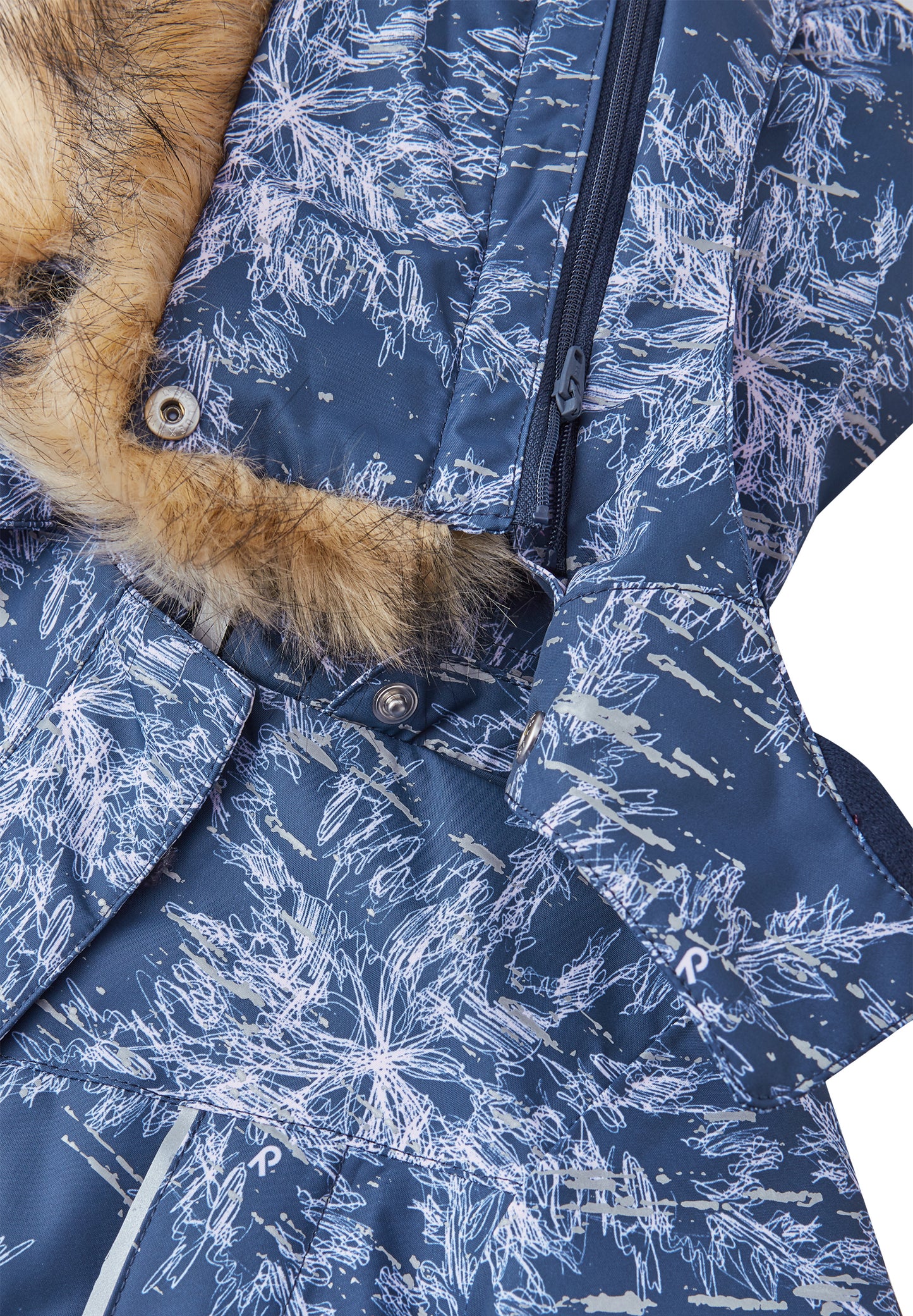 REIMA TEC Winterjacke/Parka Silda<br>Gr. 110<br> komplette Jacke reflektiert im Dunkeln <br>Kunstpelz abnehmbar, langer Schnitt<br> WS 15'000 mm