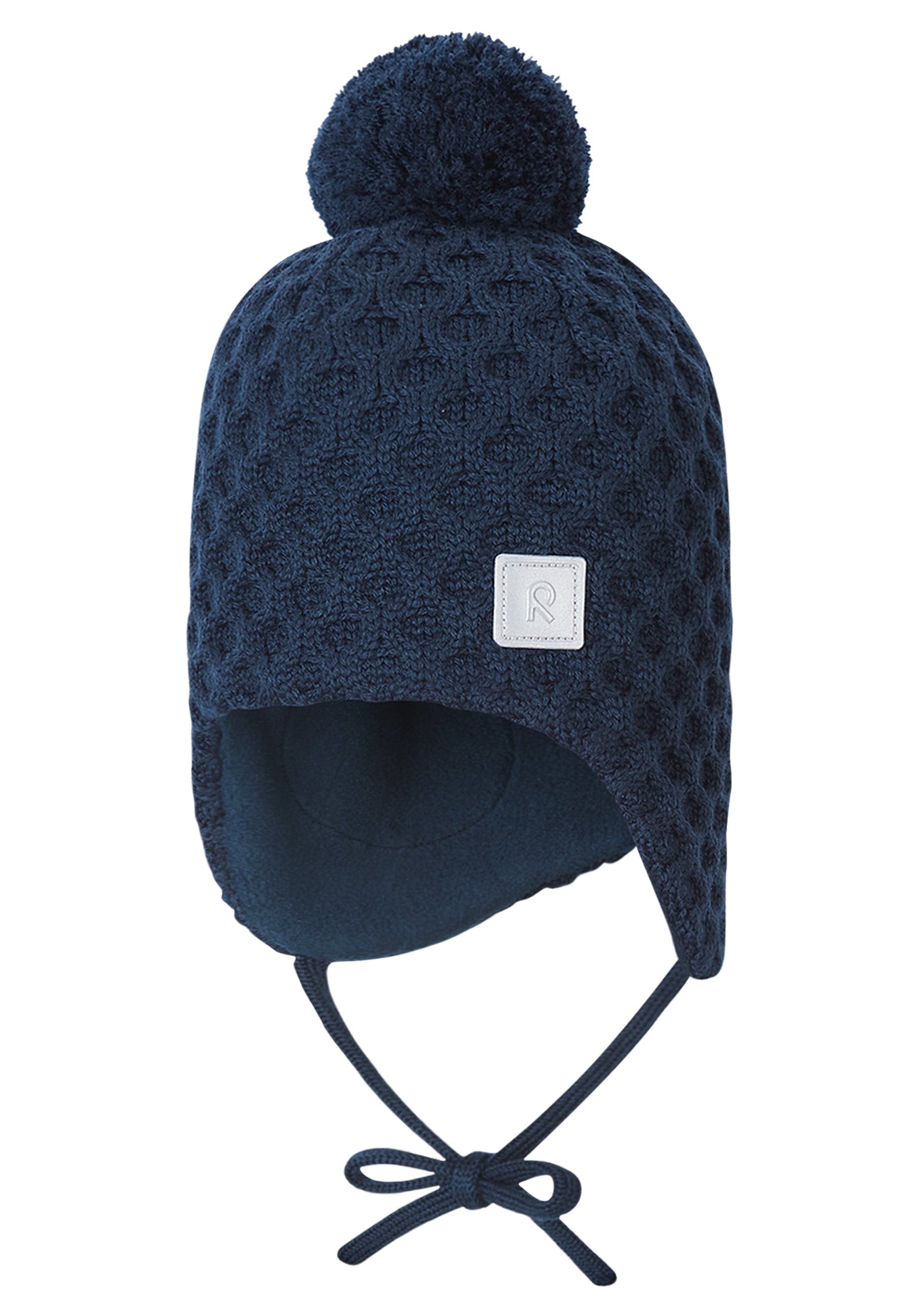 Reima Kinder Wintermütze aus Merinowolle mit Bändel zum Binden Nunavut blau 5300065B 6980