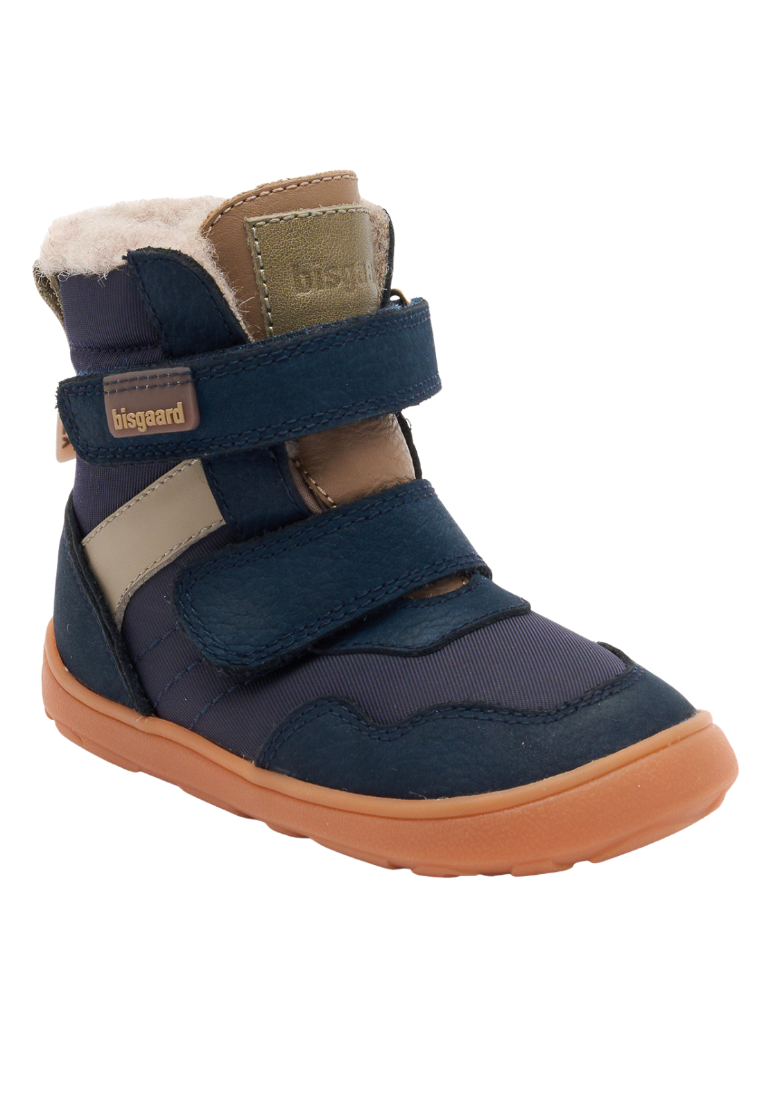 Bishaard Kinder Barfussschuh / Winterstiefel Timo Tex blau