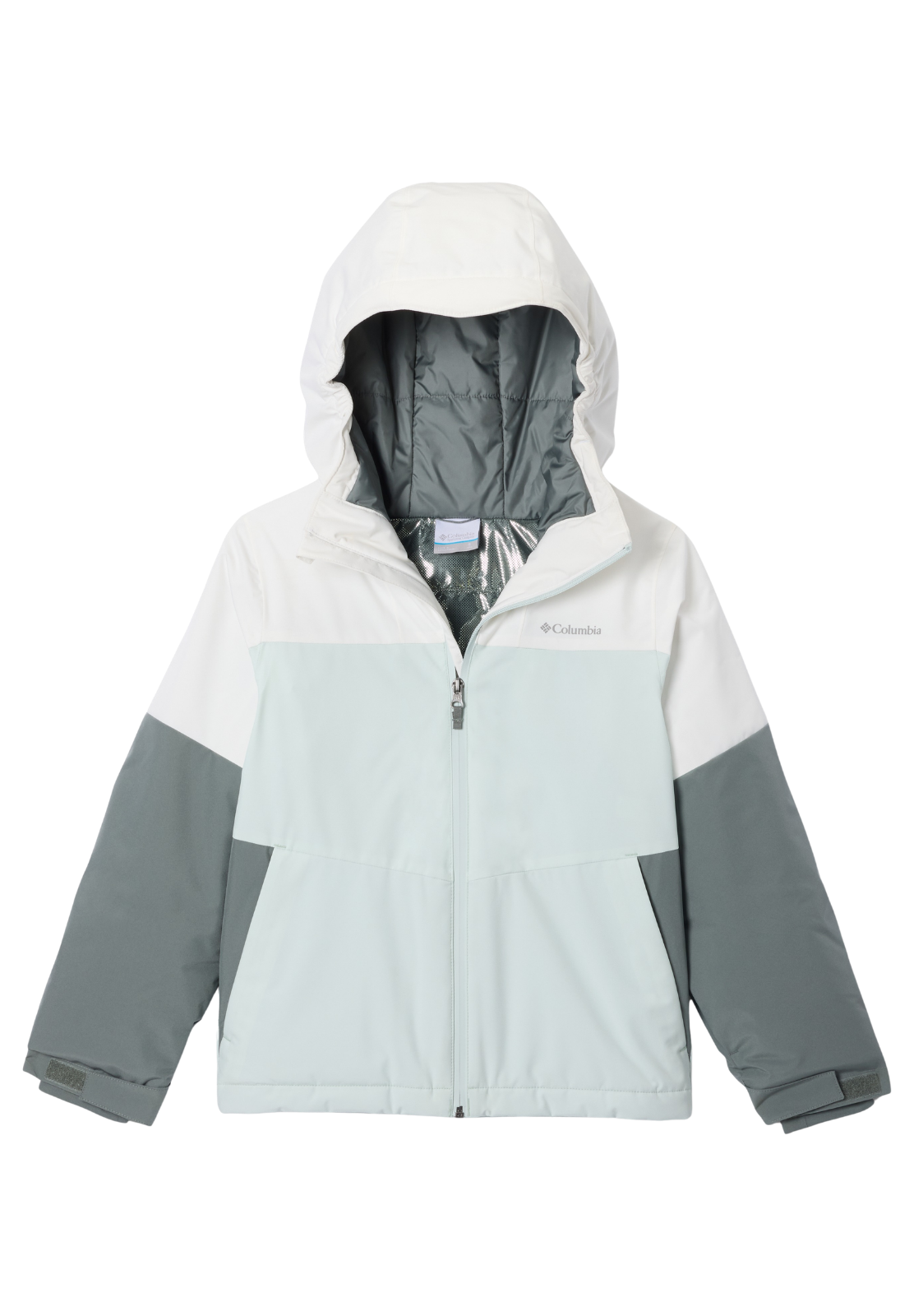 Columbia Kinder Skijacke Liftline grün weiss