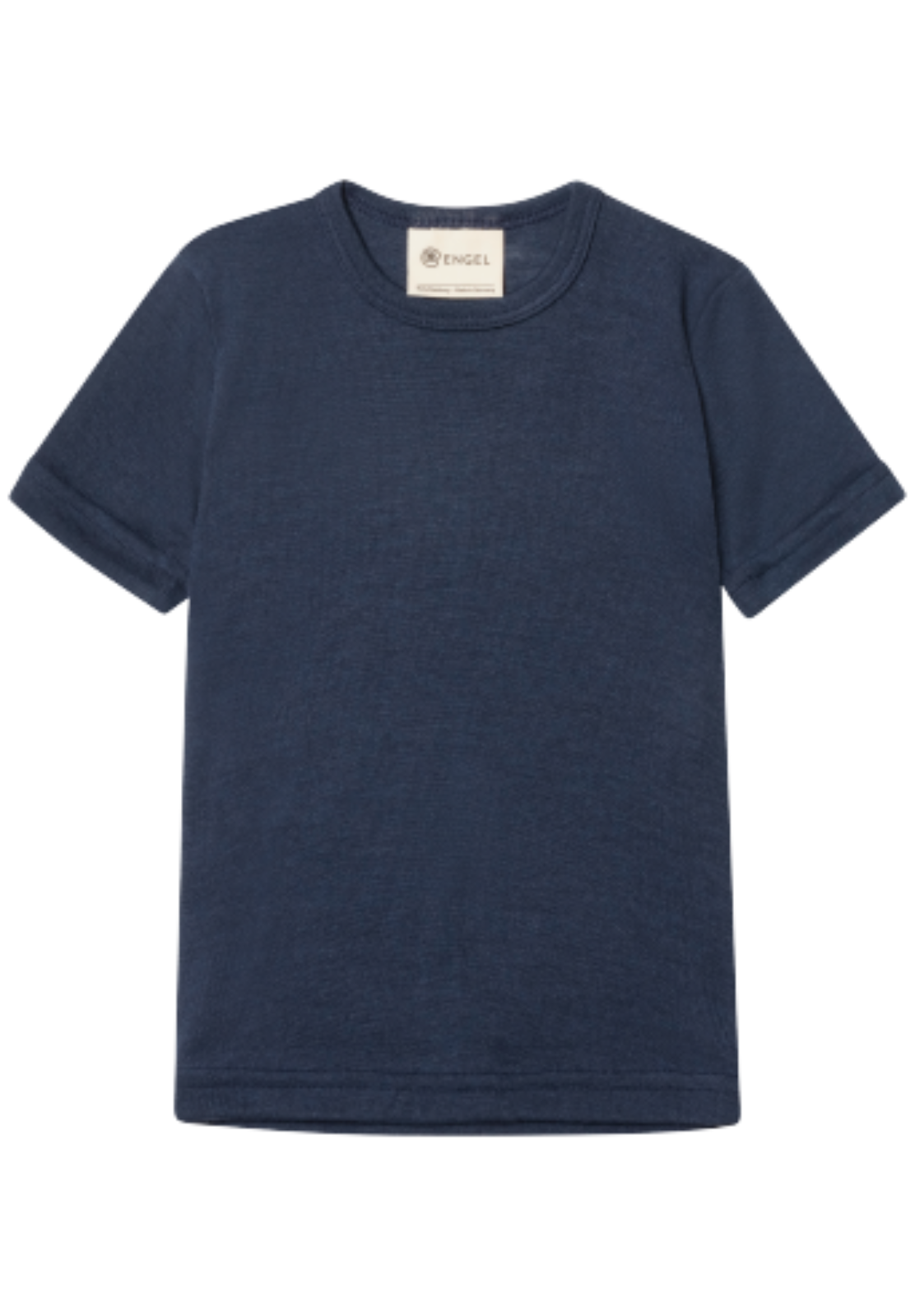 Engel Kinder Merino T-Shirt dunkelblau