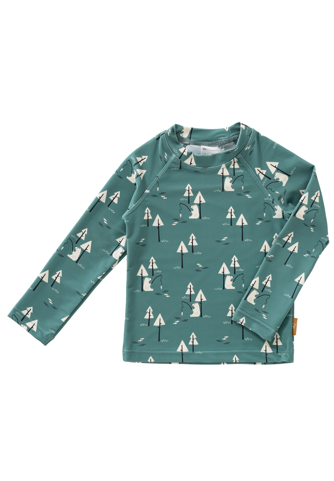 FRESK Kinder Bade-Shirt / UV-Shirt UV50+ grün