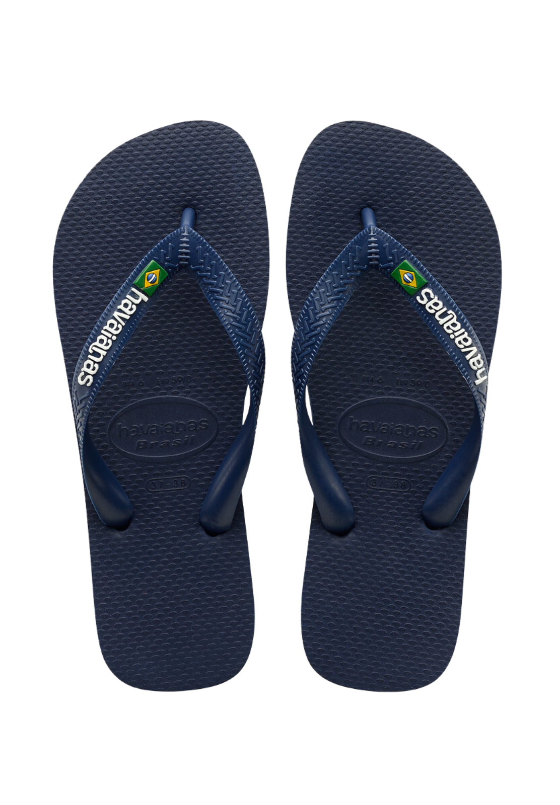 Havaianas Kinder Flipflops Brasil Logo  dunkelblau
