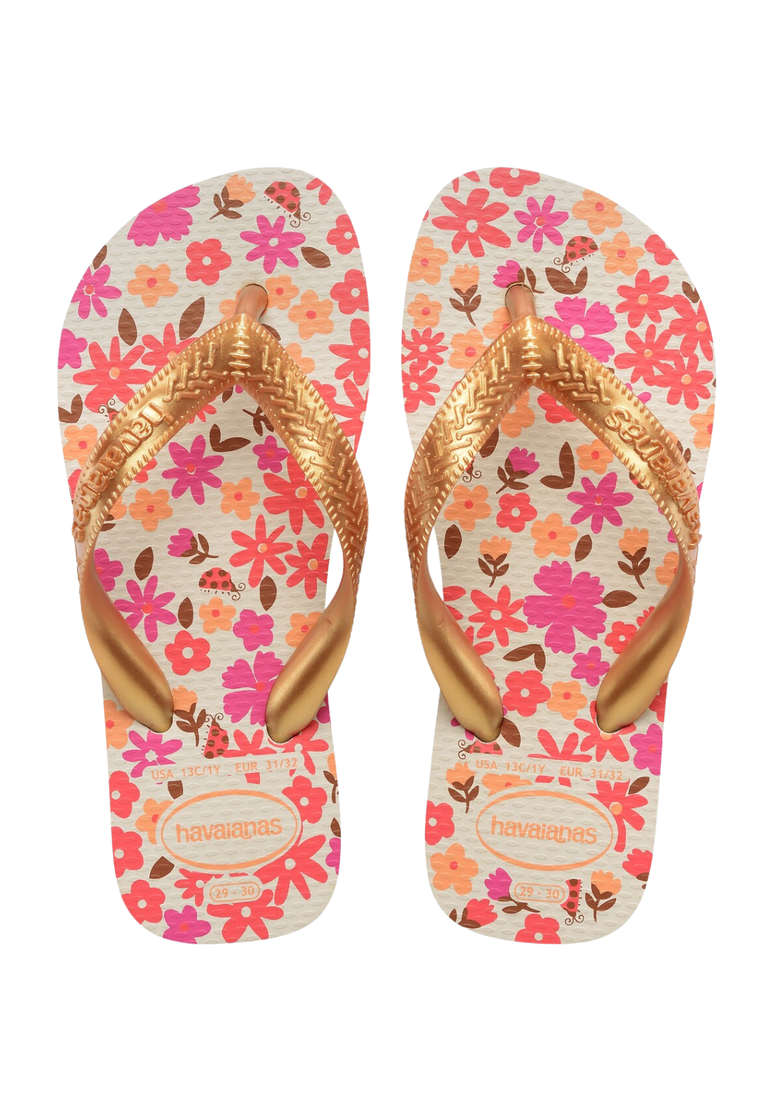 Havaianas Kinder Flipflops Flores beige/gold