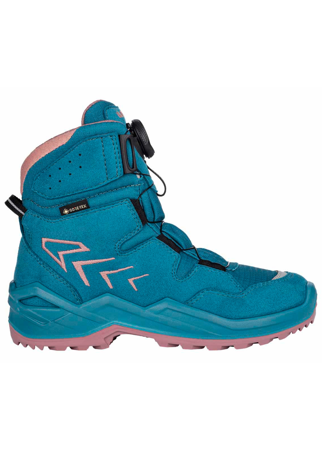 Lowa warmer, wasserdichter Kinder Winterstiefel Firo GTX HI Jr. türkis blau 641559