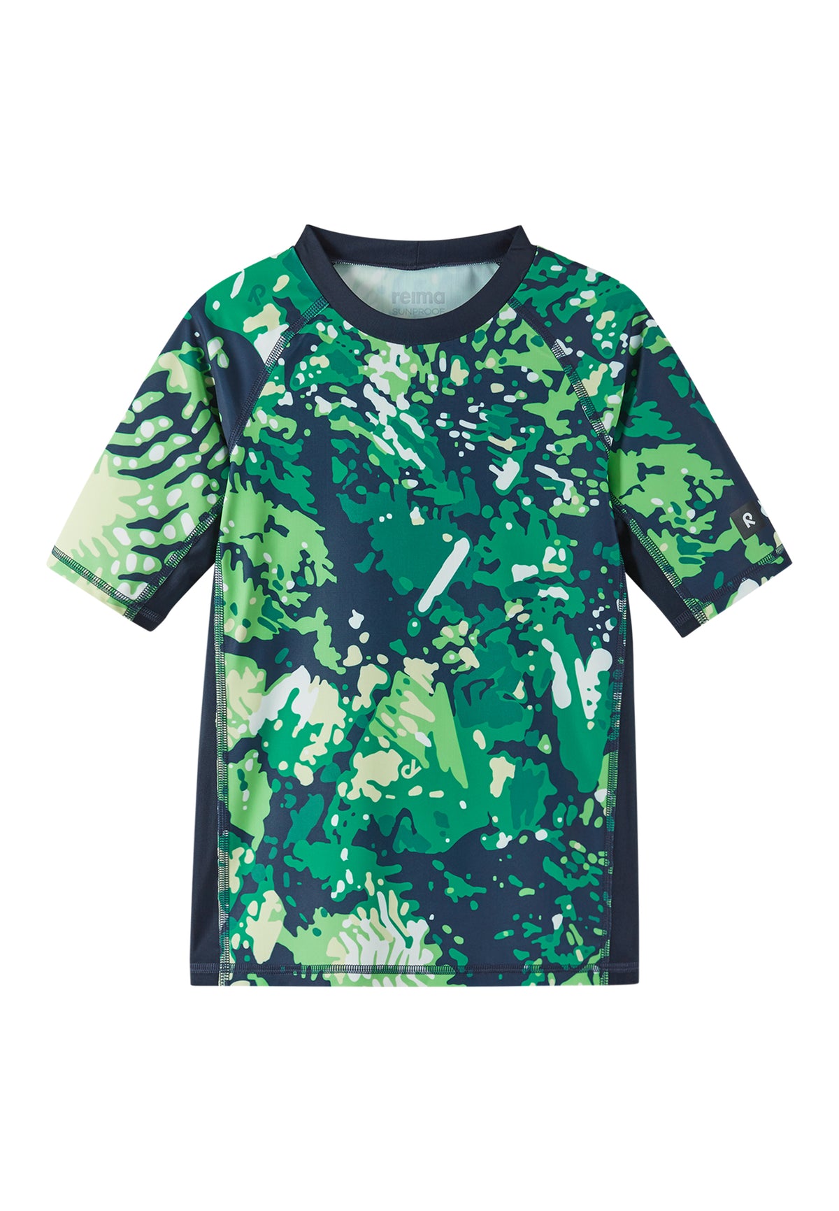 REIMA Kinder UV-Shirt / Badeshirt Schwimmshirt Uiva grün/blau 5200149E 8467