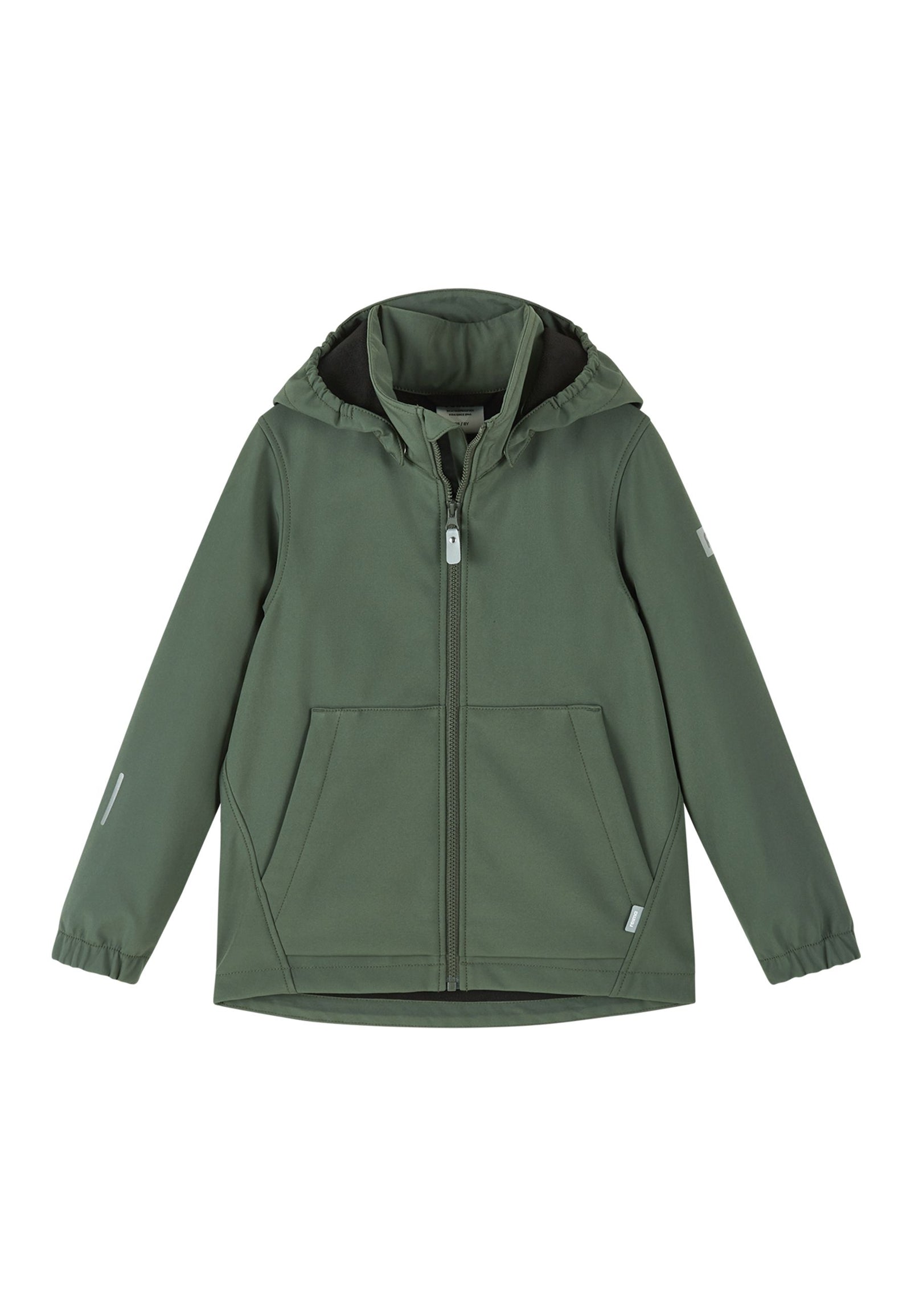 REIMA gefütterte Kinder Softshelljacke Koivula grün