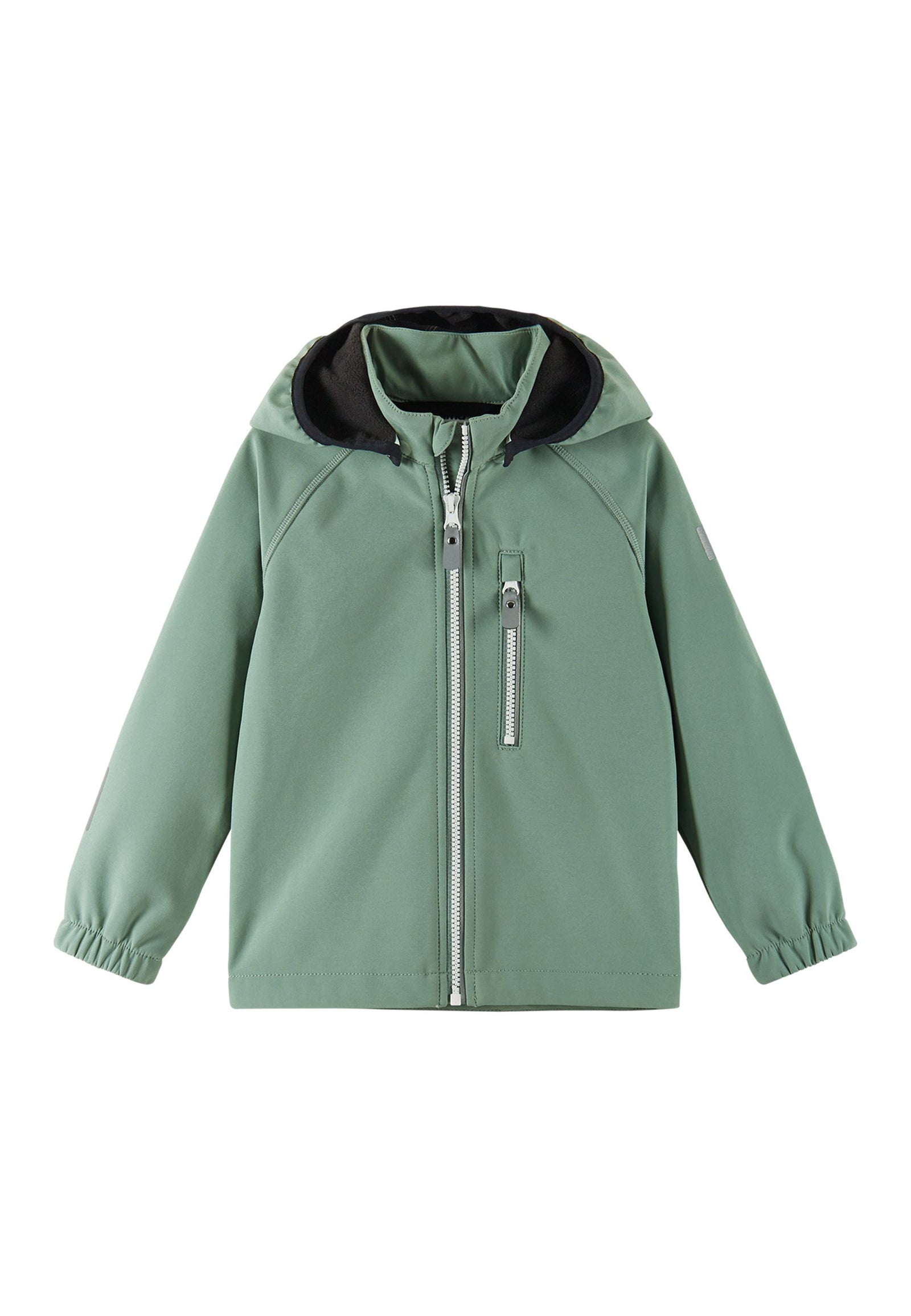 REIMA gefütterte Kinder Softshelljacke Vantti 5100009C 81B0 grün