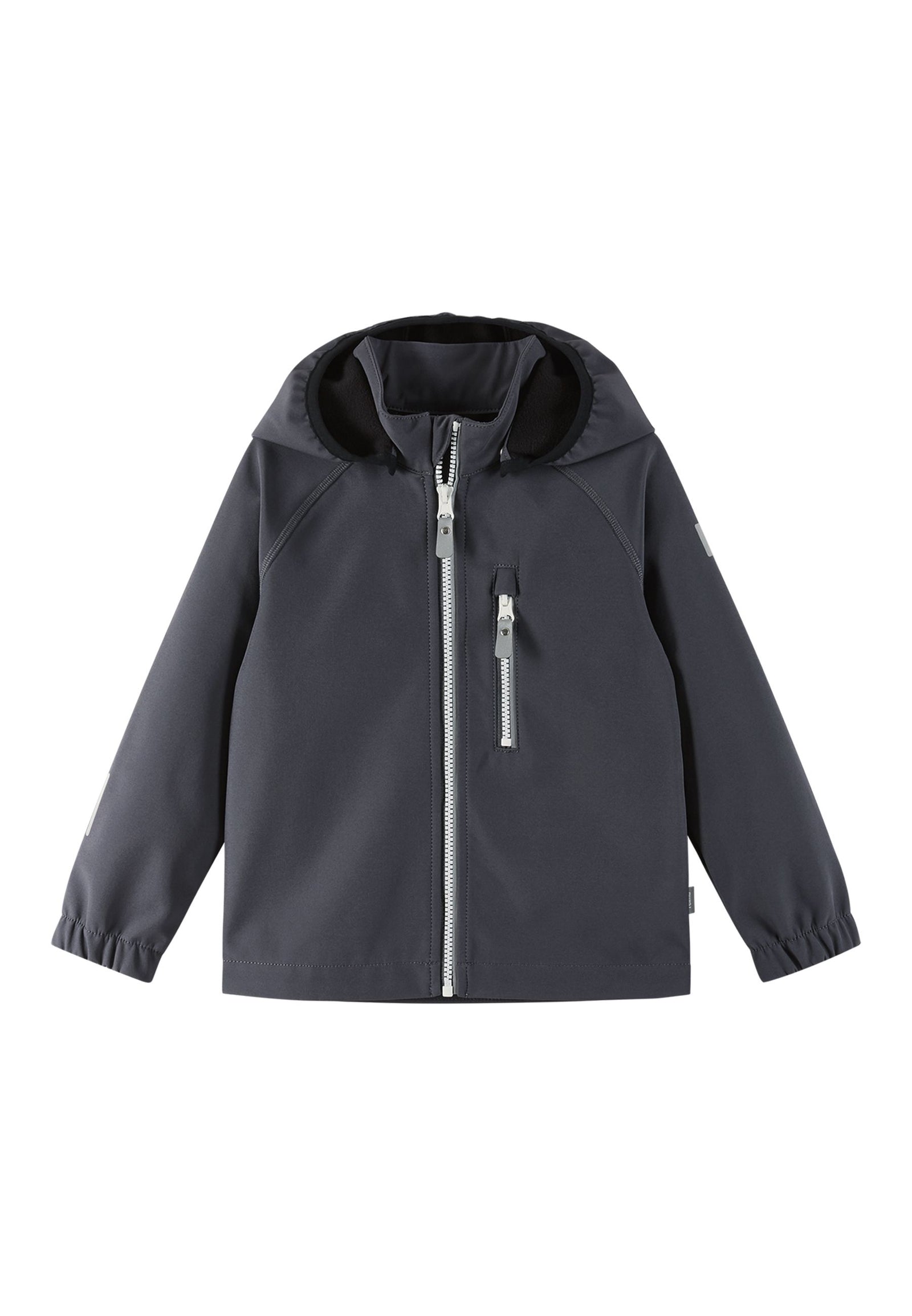 REIMA gefütterte Kinder Softshelljacke Vantti schwarz