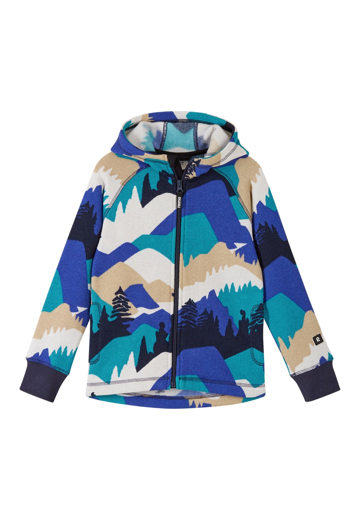 Reima Kinder Fleecejacke Northern mit Kapuze blau