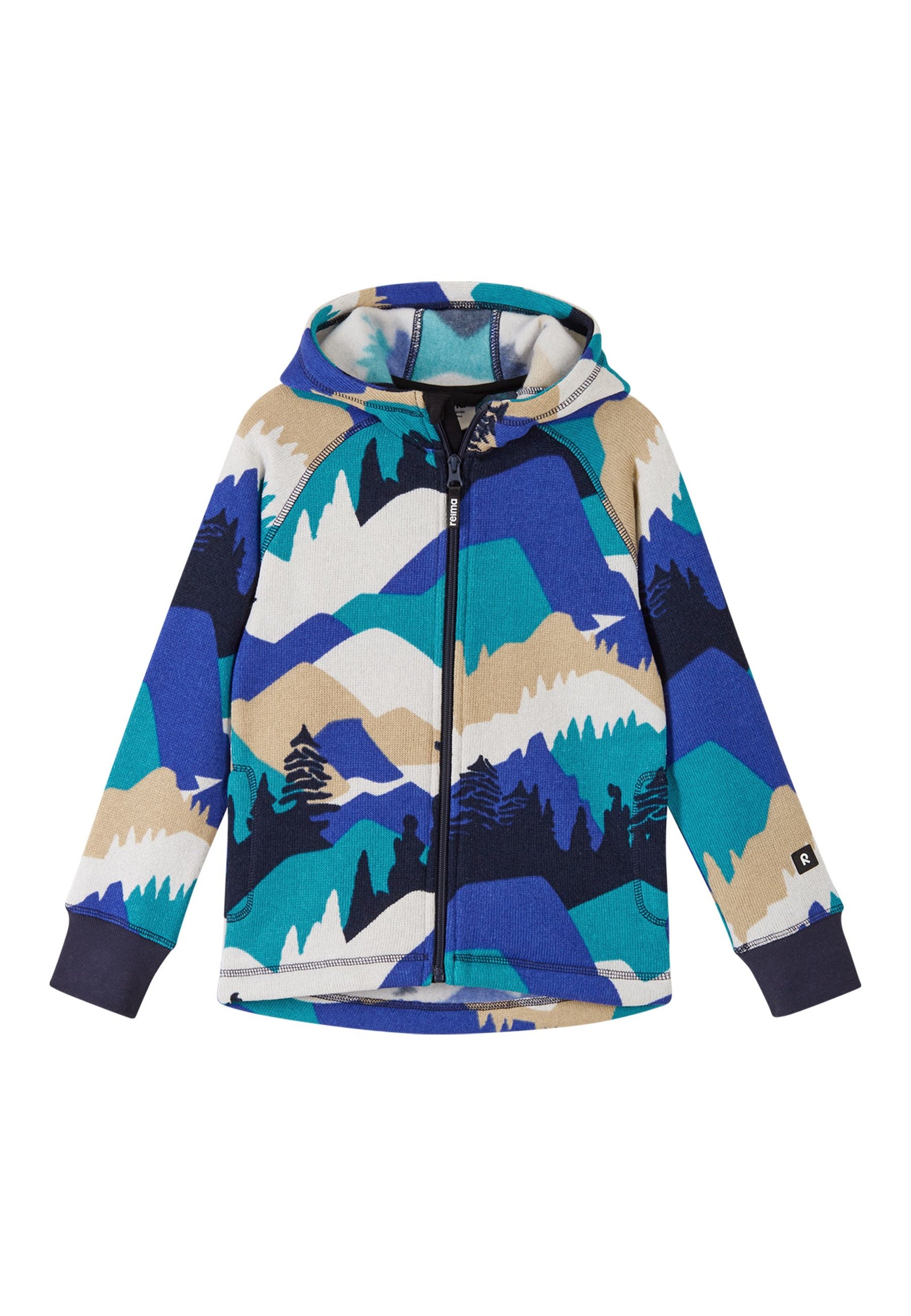 Reima Kinder Fleecejacke Northern mit Kapuze blau