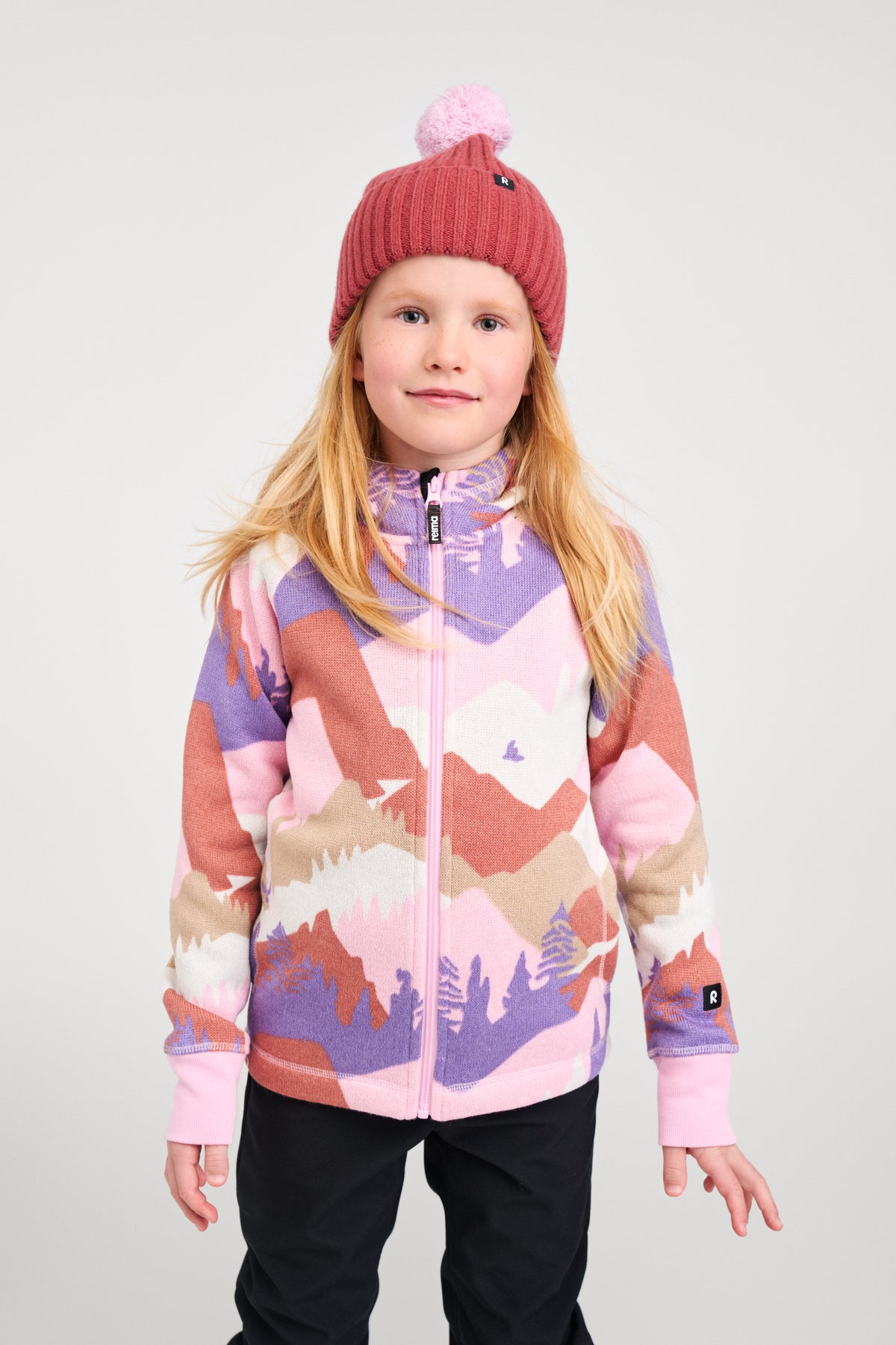 Reima Kinder Fleecejacke Northern lila