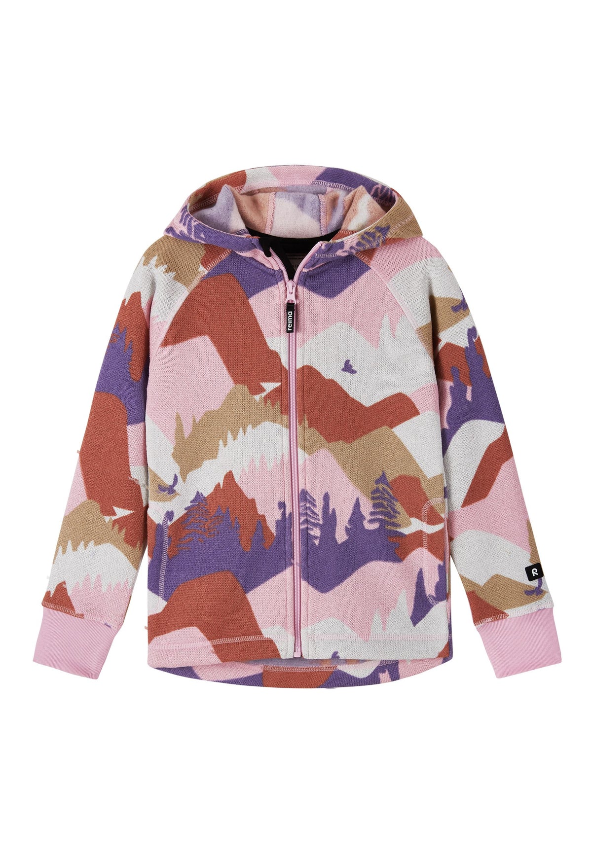 Reima Kinder Fleecejacke mit Kapuze Northern rosa