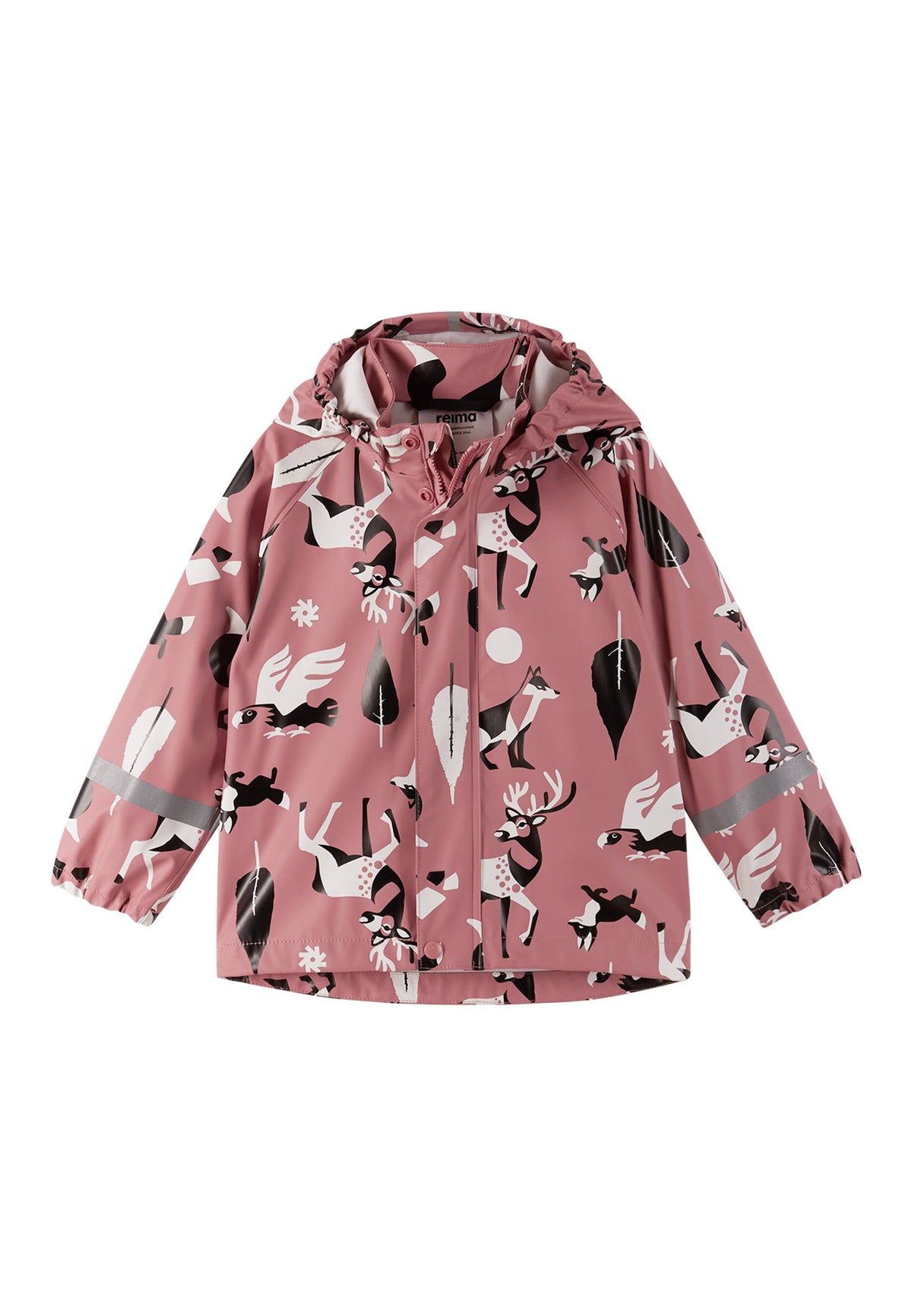 REIMA Kinder Matschjacke / Regenjacke Vesi rosa Waldtiere 