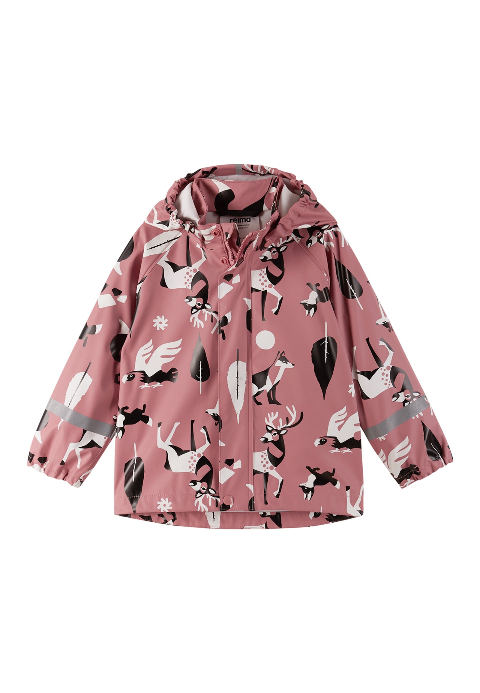 REIMA Kinder Matschjacke / Regenjacke Vesi rosa Waldtiere 