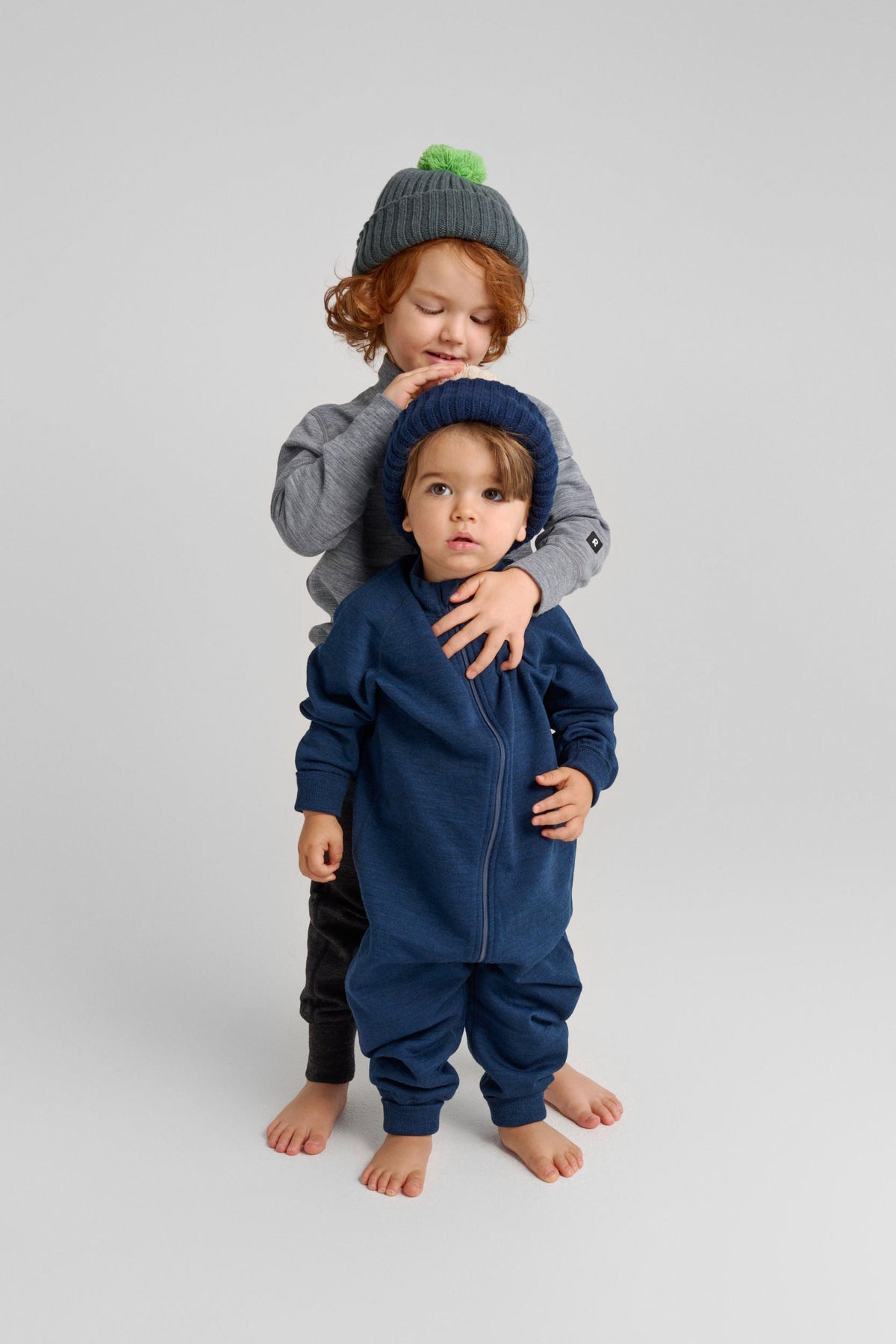 REIMA Kinder Merino Overall Parvin blau