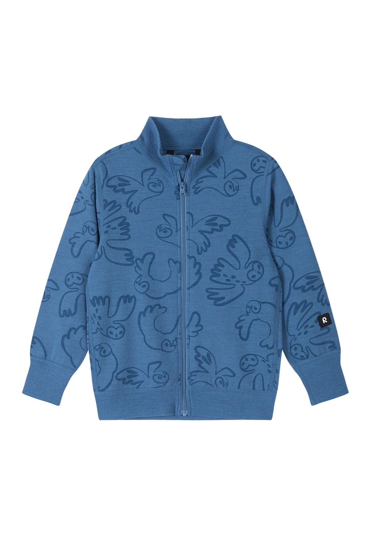 Reima Kinder Merino-Fleecejacke Mahin blau