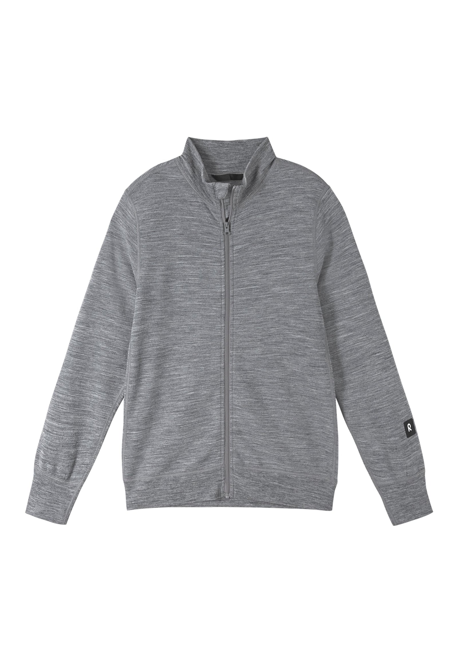 REIMA Kinder Fleecejacke Merino / Merinojacke  Mahin grau