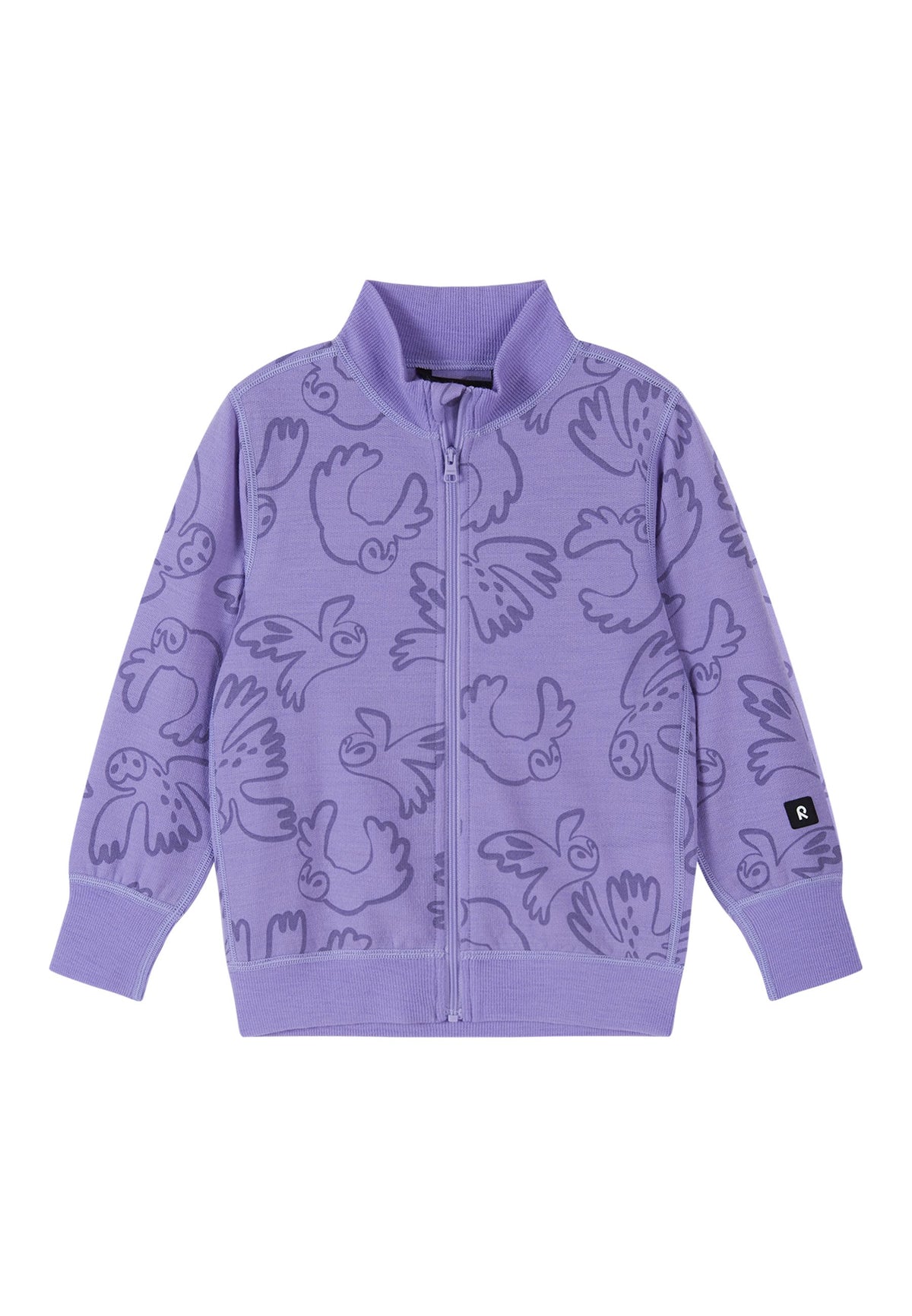 Reima Kinder Merino-Fleecejacke Mahin lila