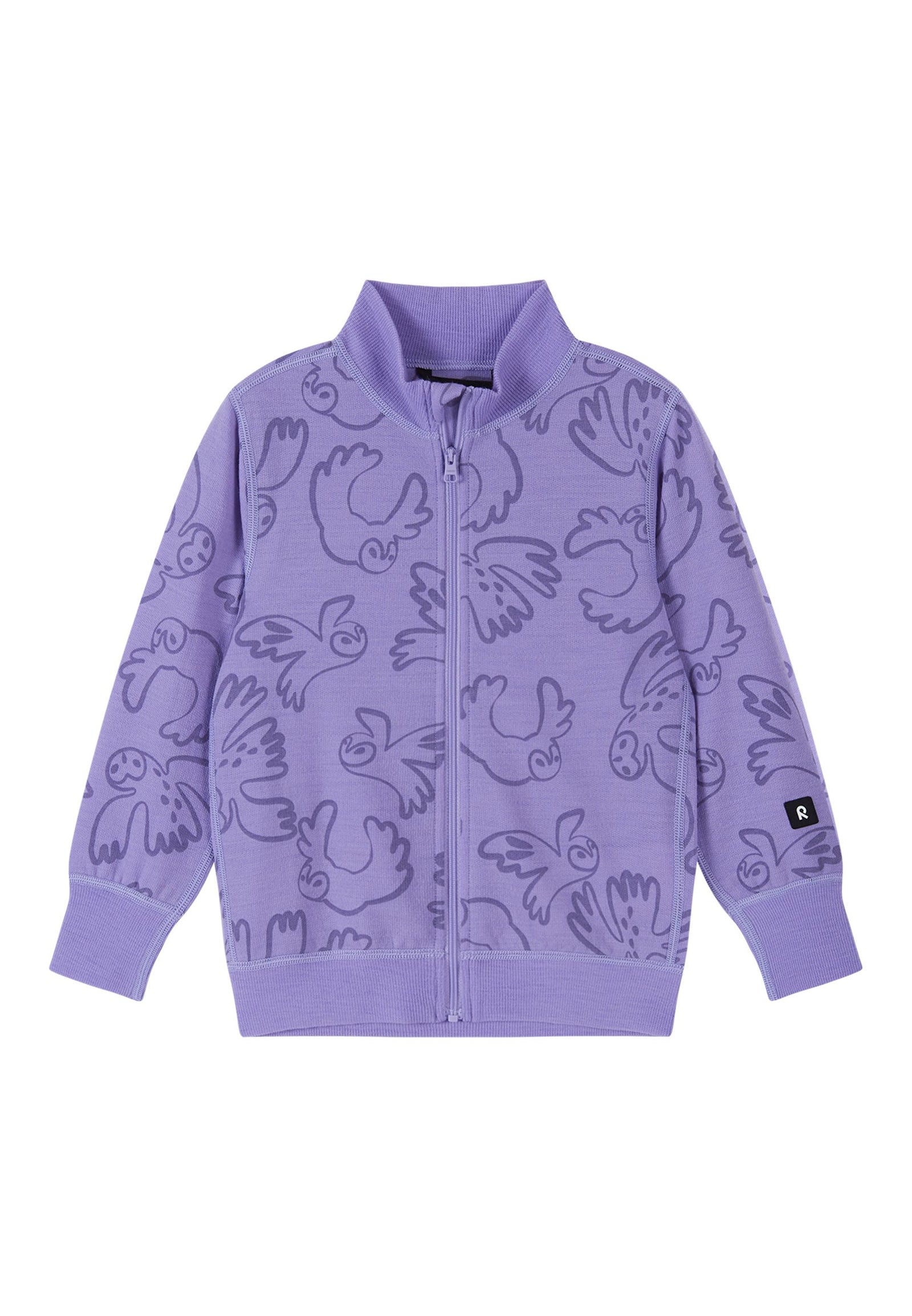 Reima Kinder Merino-Fleecejacke Mahin lila