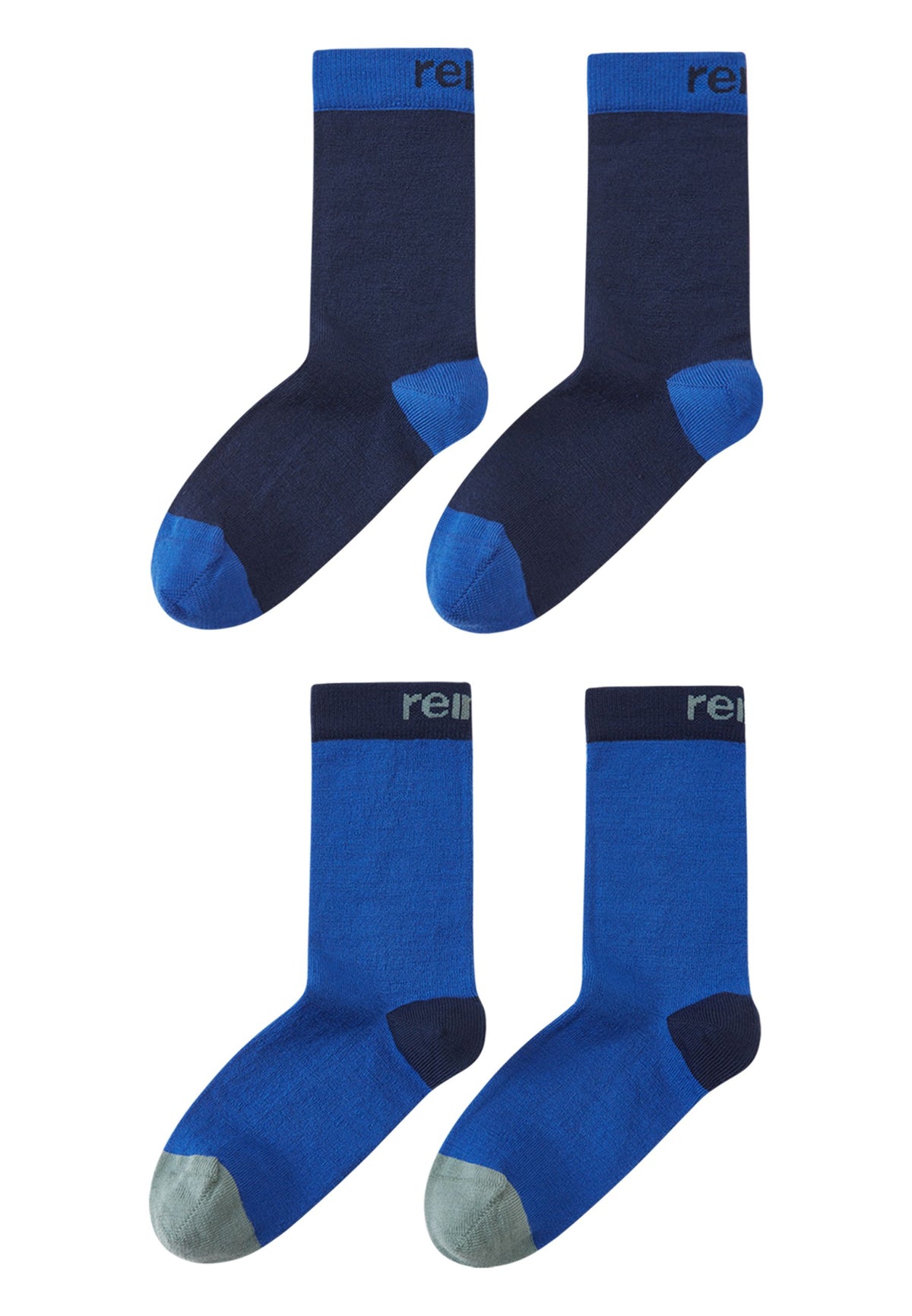 REIMA Kinder Merino Socken im Duopack Parit blau