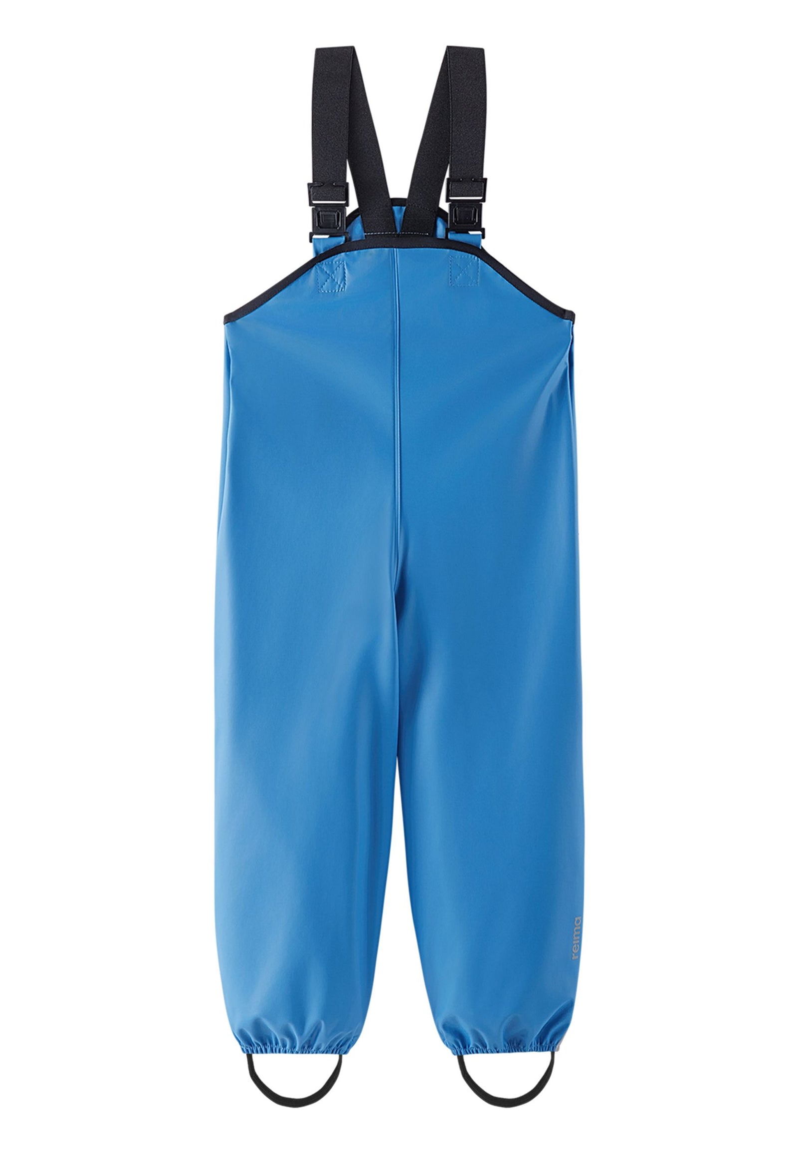 REIMA Kinder Regenhose / Matschhose mit Träger Lammikko azur blau
