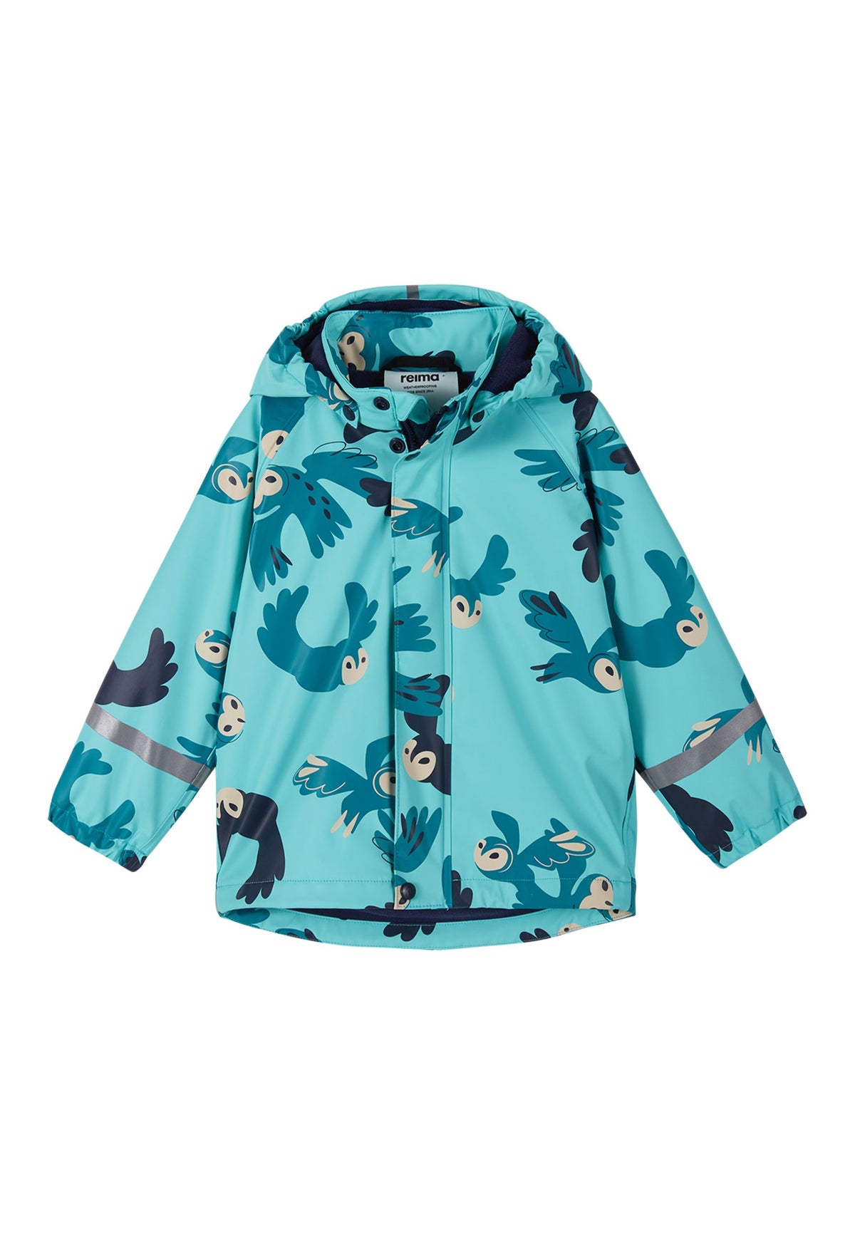 REIMA gefütterte Kinder Matschjacke / Regenjacke Koski türkis