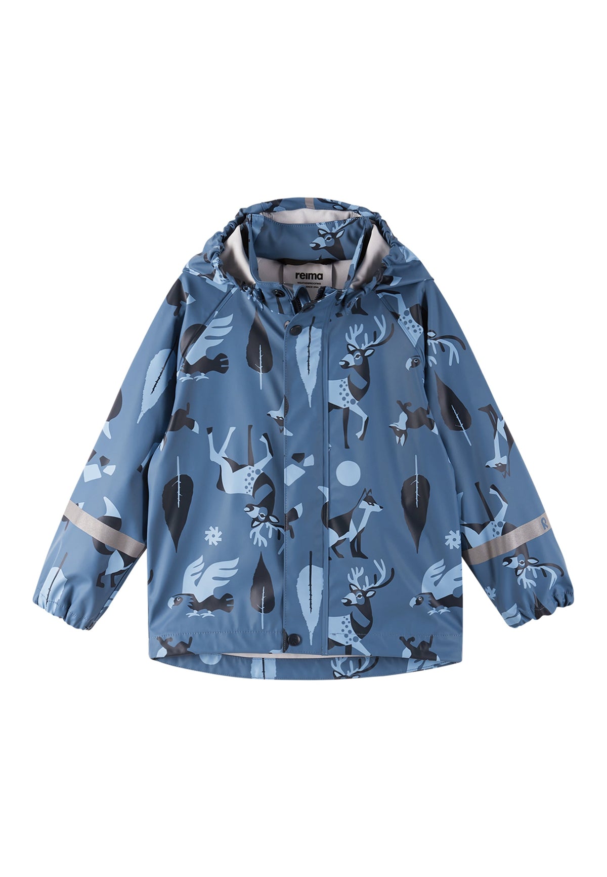 REIMA Kinder Matschjacke / Regenjacke Vesi blau Waldtiere