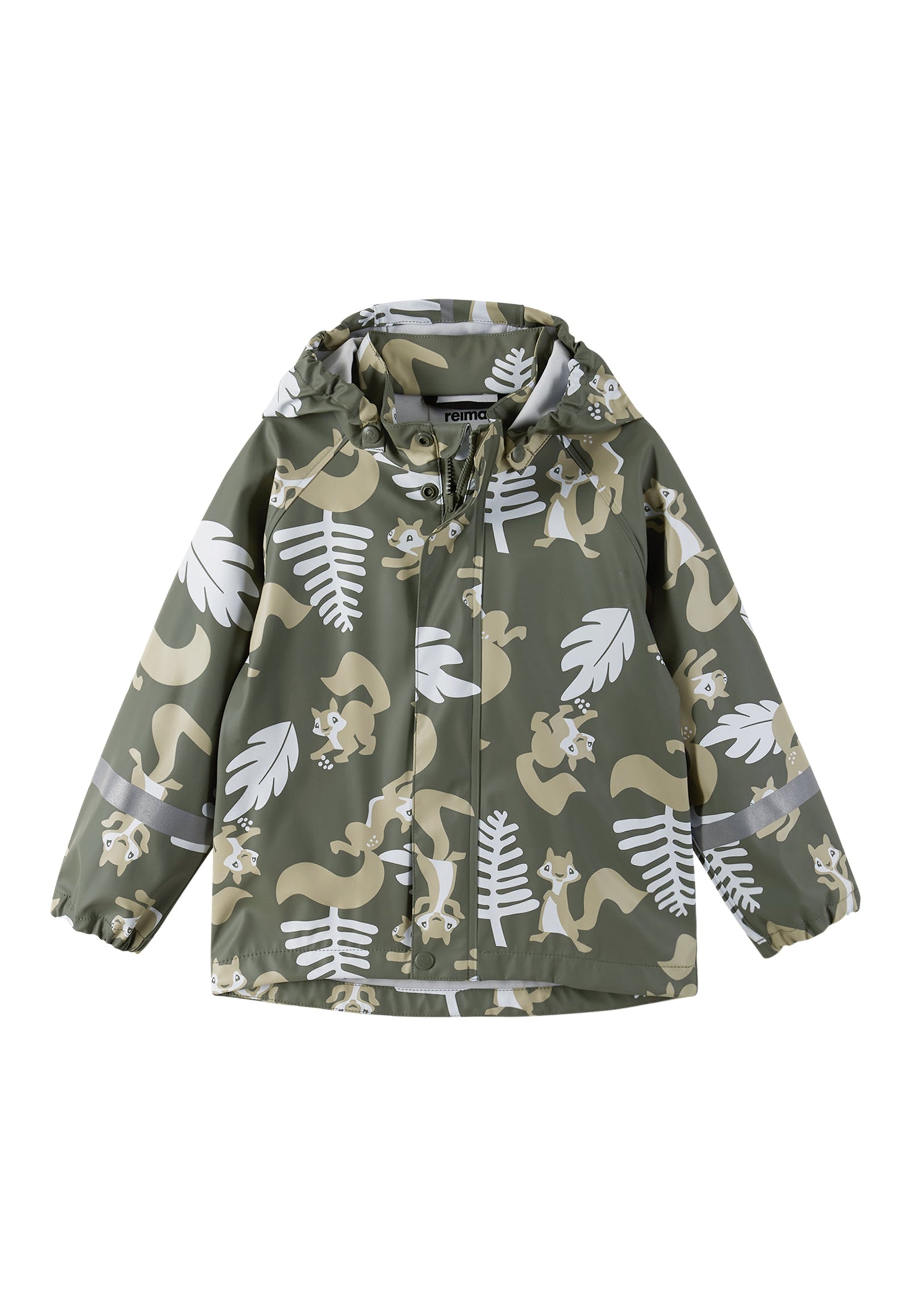 REIMA Kinder Matschjacke / Regenjacke Vesi grün Eichhörnchen