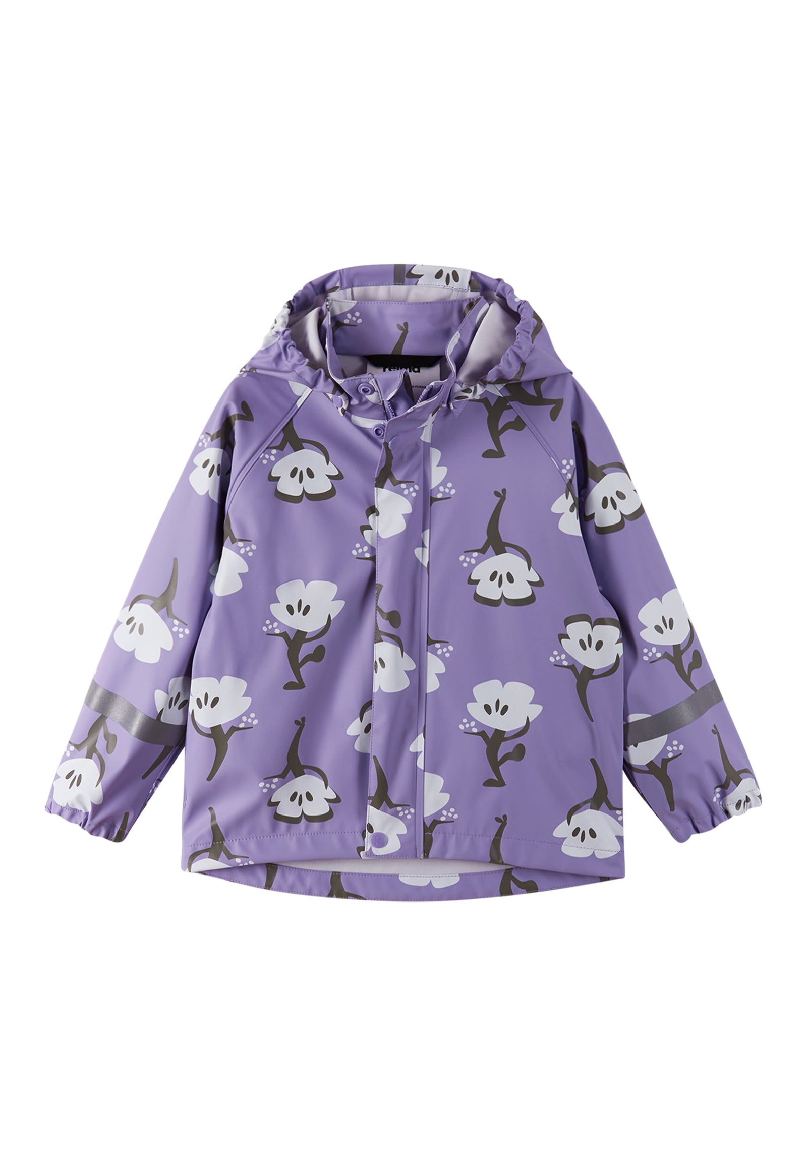 REIMA Kinder Matschjacke / Regenjacke Vesi lila Blumen
