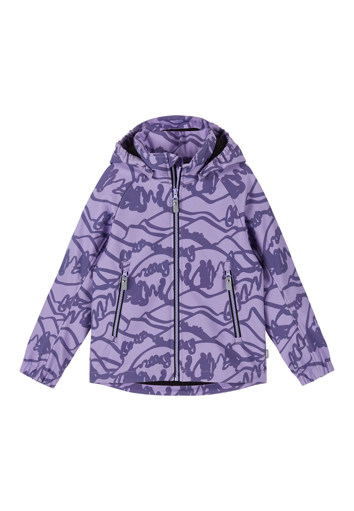 REIMA gefütterte Kinder Softshelljacke Aitoo lila 