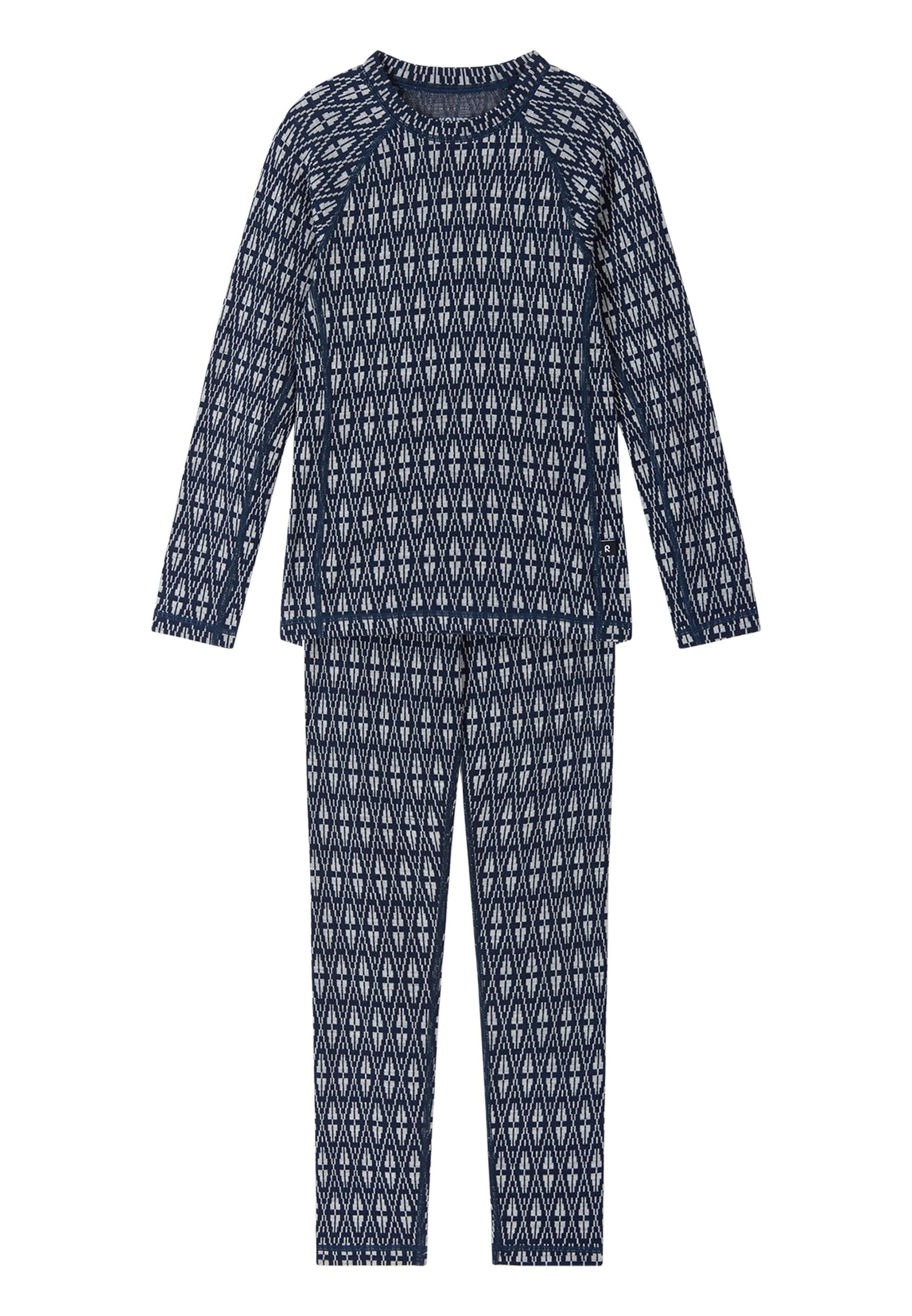 Reima Kinder Thermowäsche-Set Merinowolle Taival blau