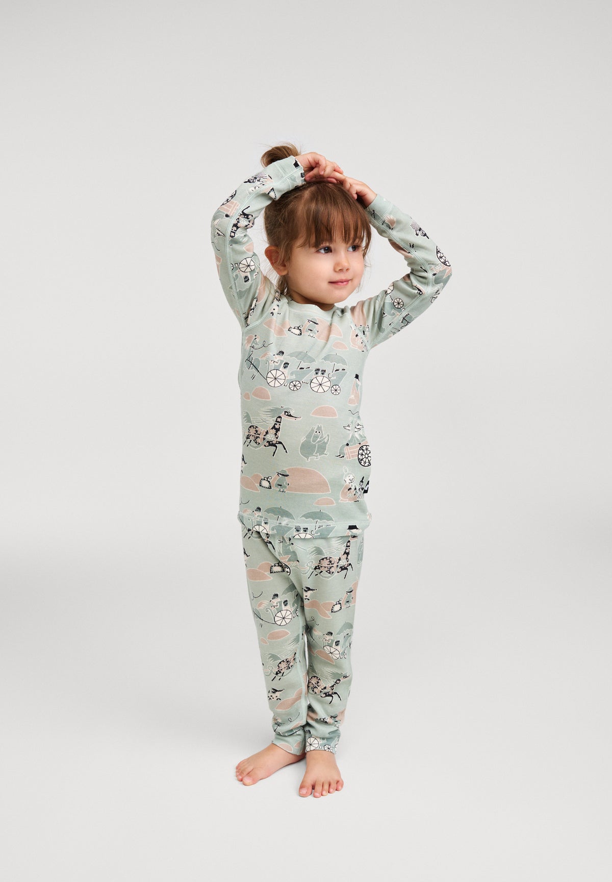 REIMA Kinder Thermowäsche Merinowolle/Tencel Trivsam grün