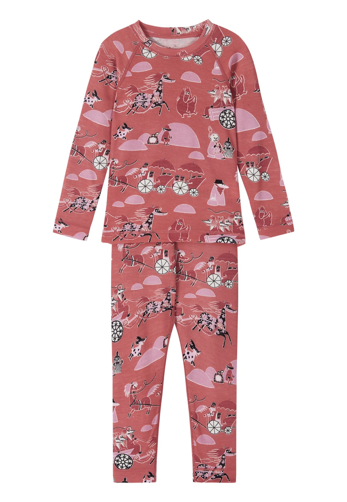 REIMA Kinder Thermowäsche Merinowolle/Tencel Trivsam rosa