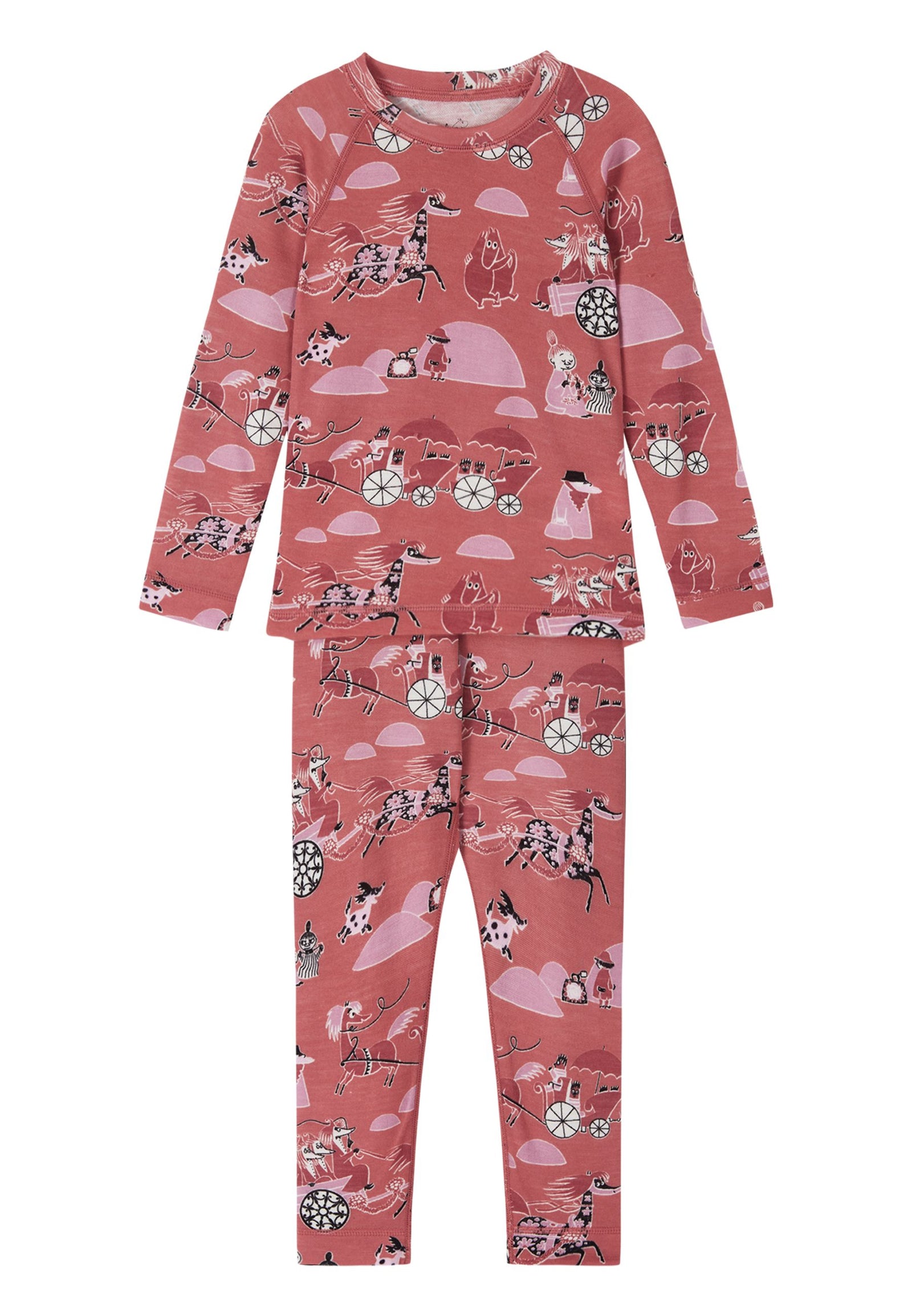 REIMA Kinder Thermowäsche Merinowolle/Tencel Trivsam rosa