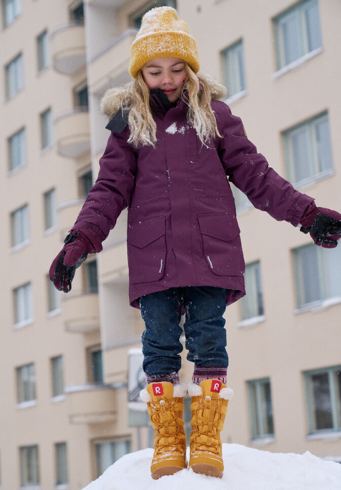 Reima-TEC extra warme Winterjacke - Daunenjacke Serkkula violett